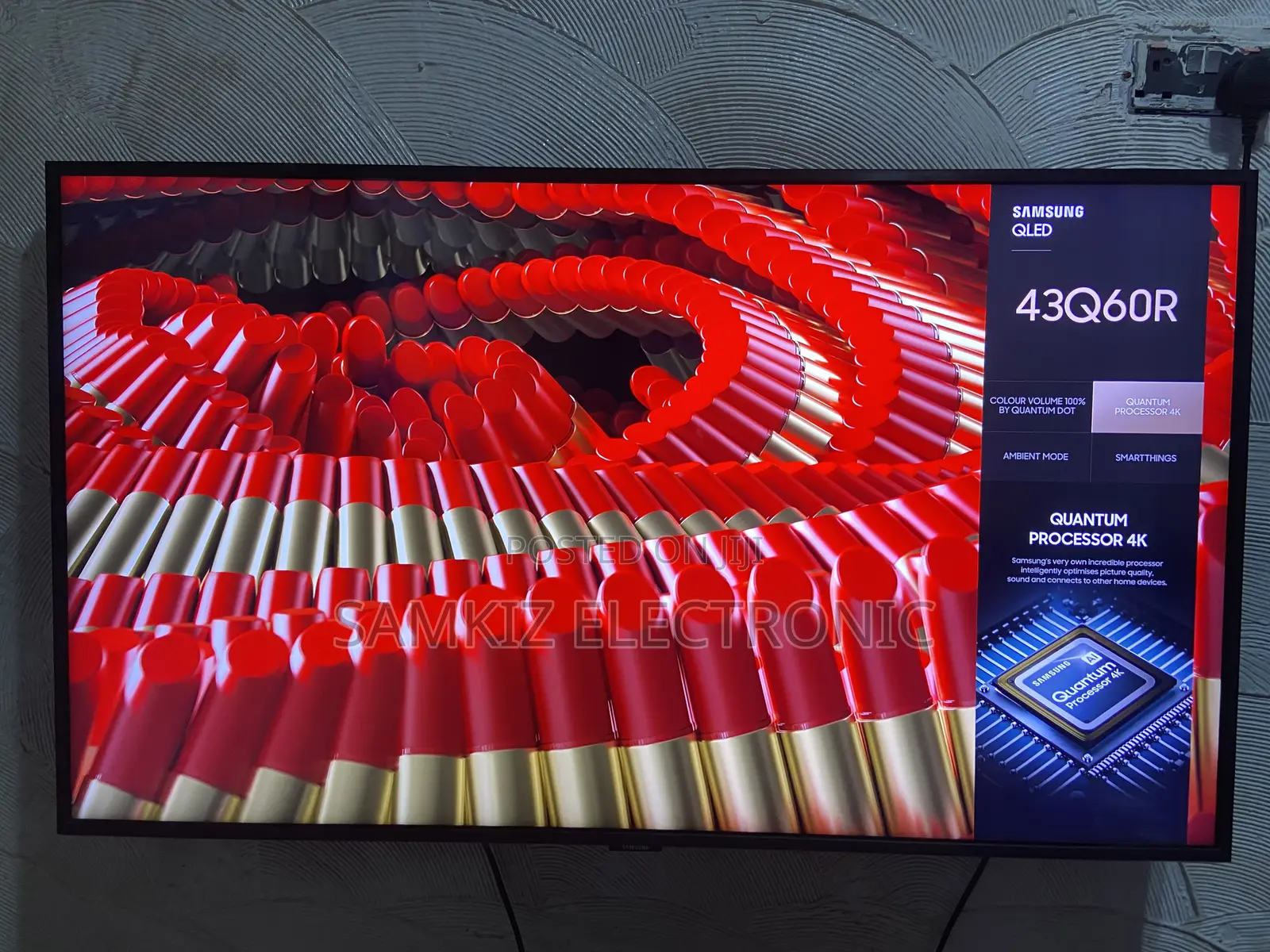 Samsung 43 Inch Qled Full Smart Tv (43q60r) With Free Netflix