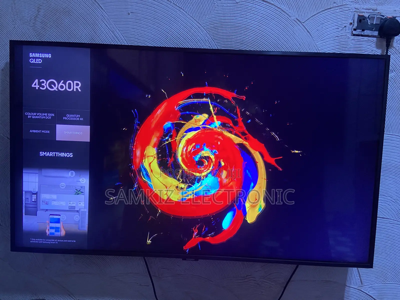 Samsung 43 Inch Qled Full Smart Tv (43q60r) With Free Netflix