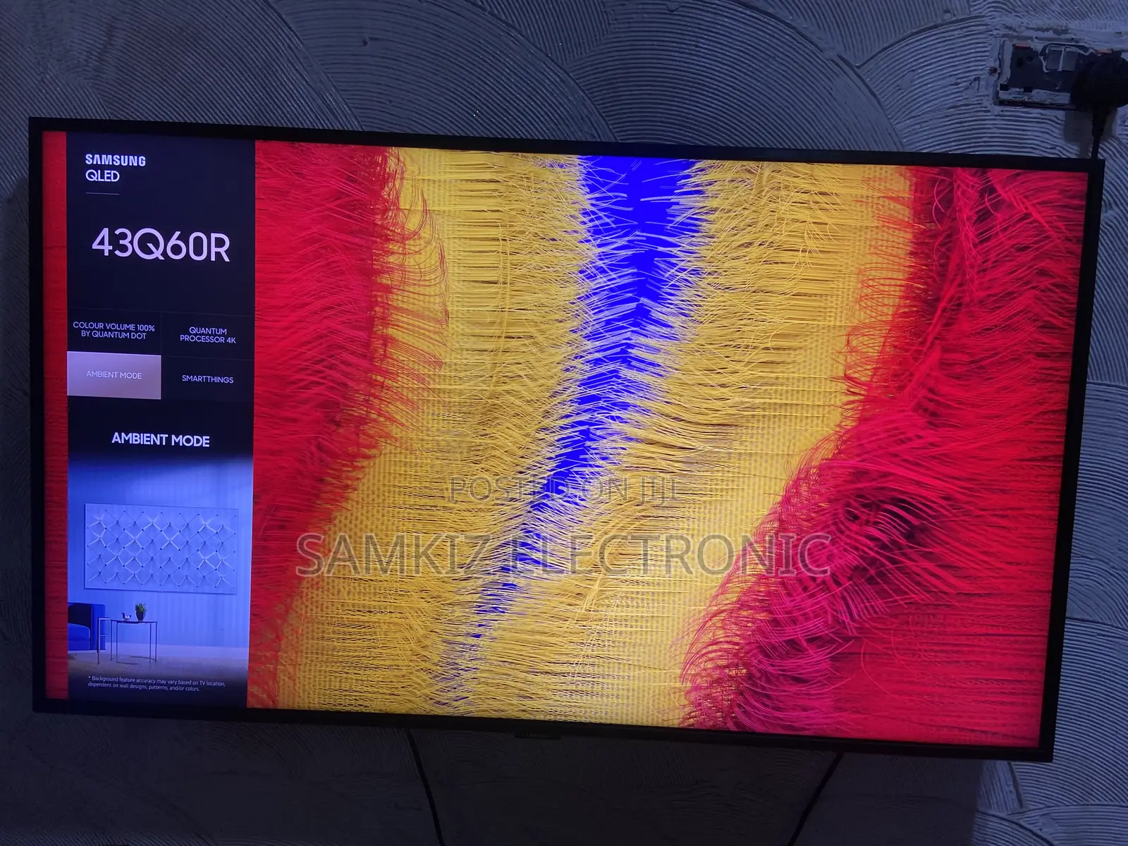 Samsung 43 Inch Qled Full Smart Tv (43q60r) With Free Netflix