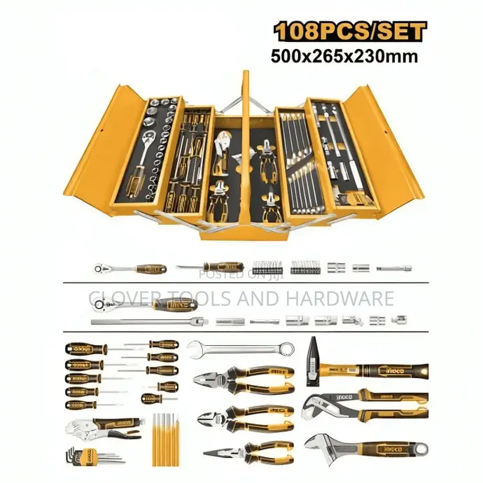 Ingco 108 Pieces Tool Chest Set - Htcs151081