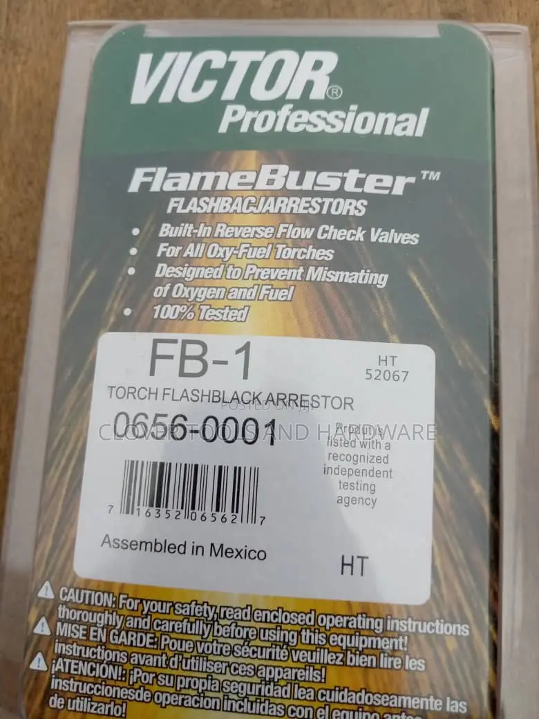 Victor Flamebuster Flashback Arrestors