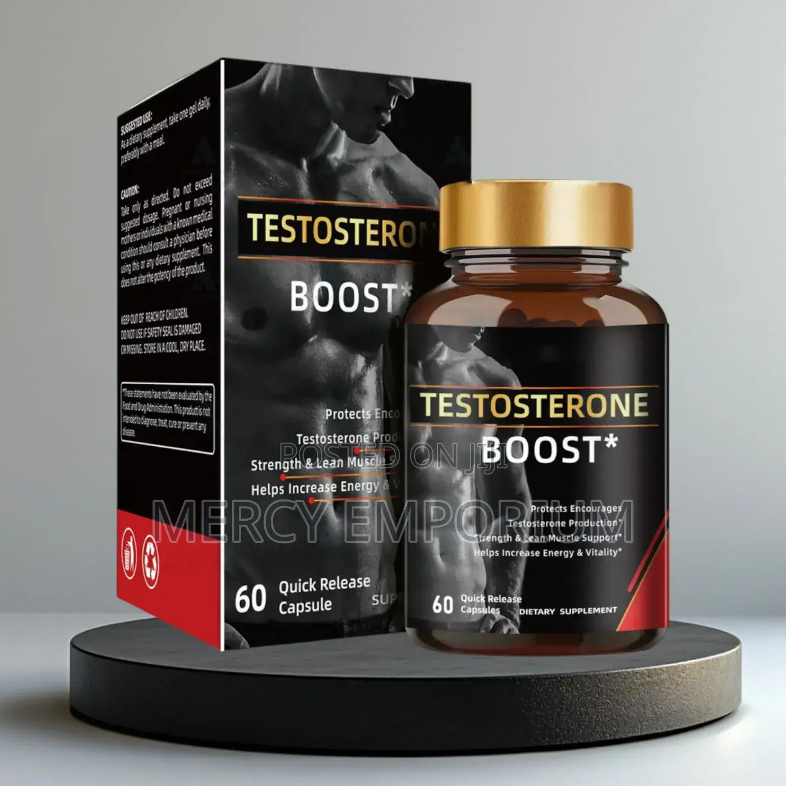 Testosterone Boost Supplement for Energy, Muscle Sexual Performance
