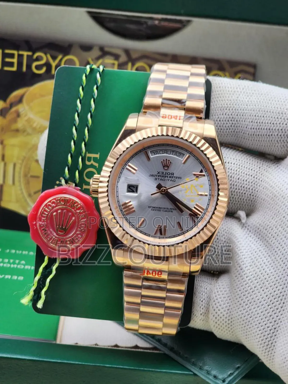 Original Rolex Gold Stainless Steel Calendar Quartz Watch