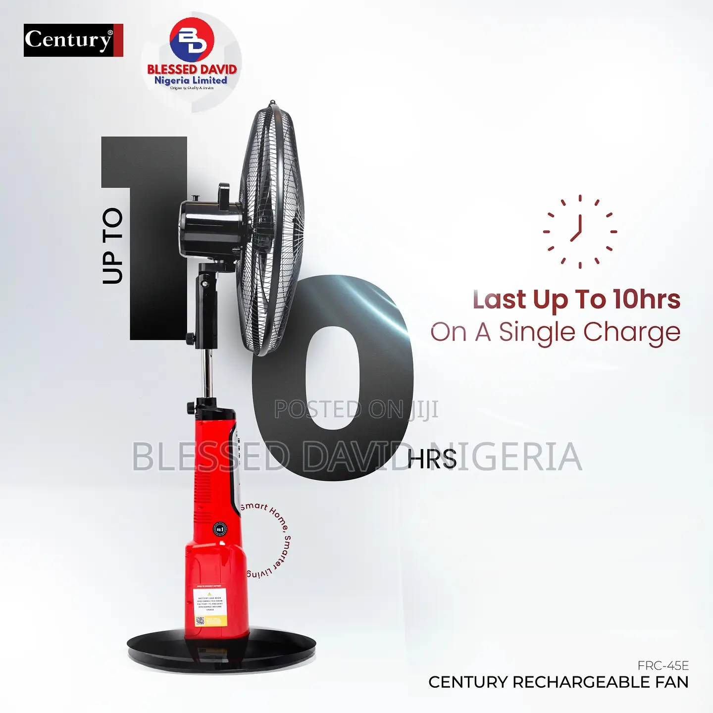 Century 45-e 18 Inch Rechargeable Fan