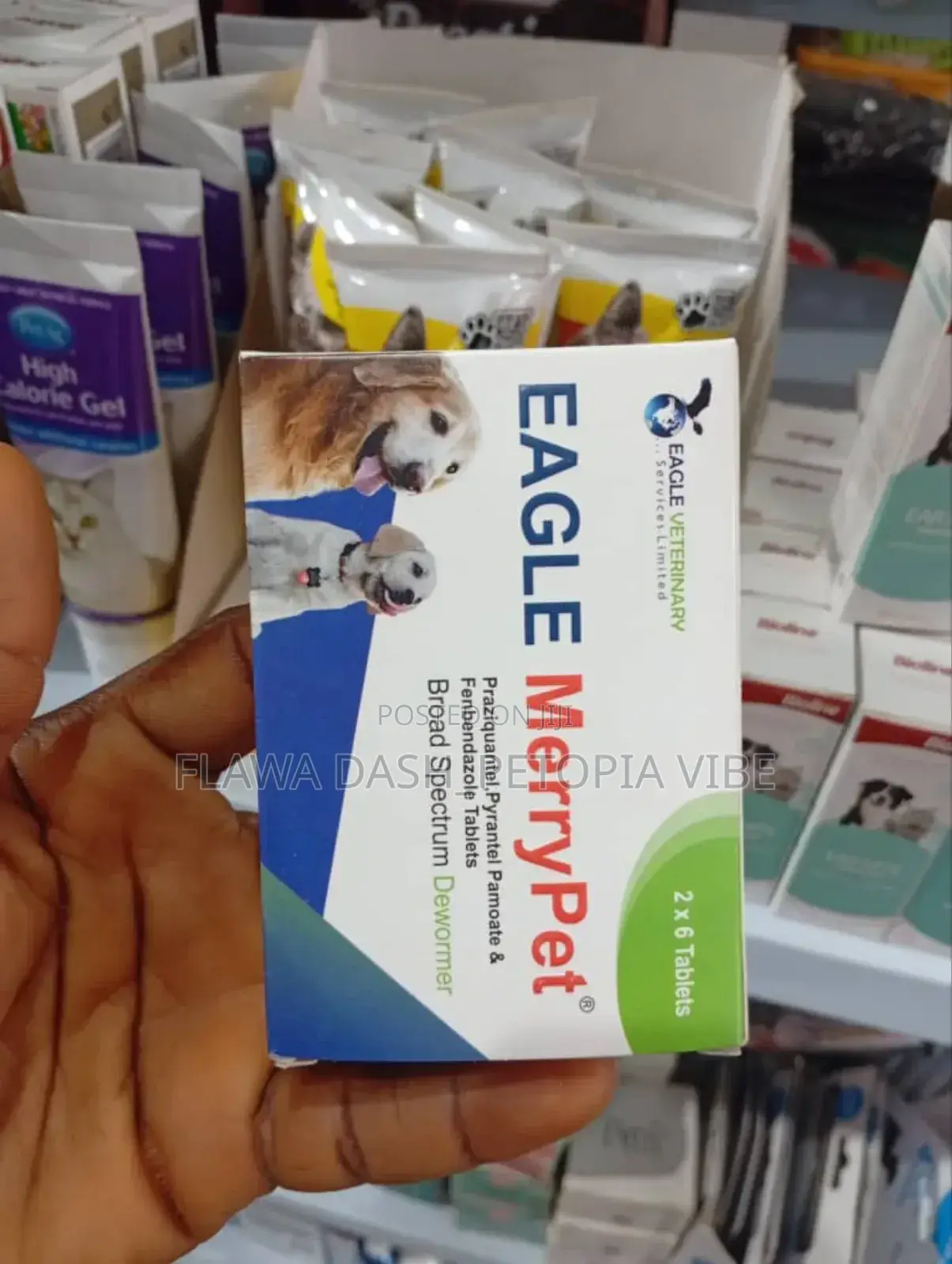 Dog Dewormer Eagle Merrypet Broad Spectrum Chewable Pet Worm Tablets