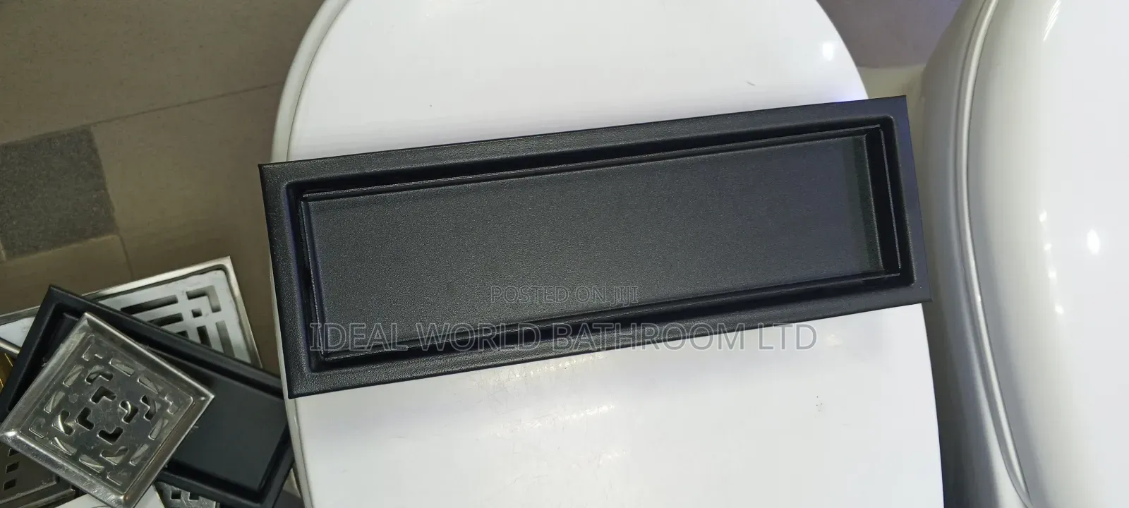 30cm Black Floor Drain