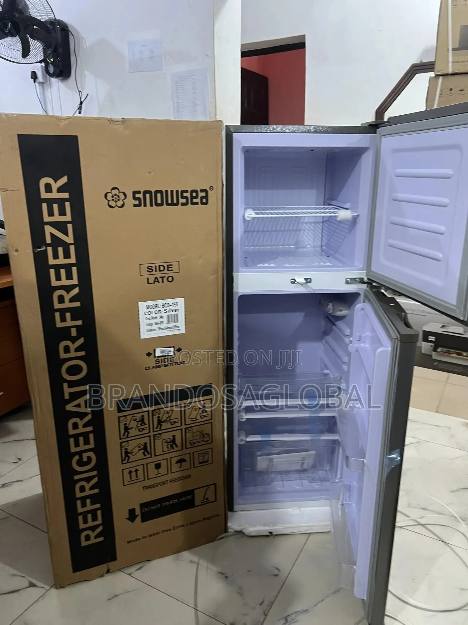 Snowsea Double Door Fridge – 150 Liters Bd-198 for Sale