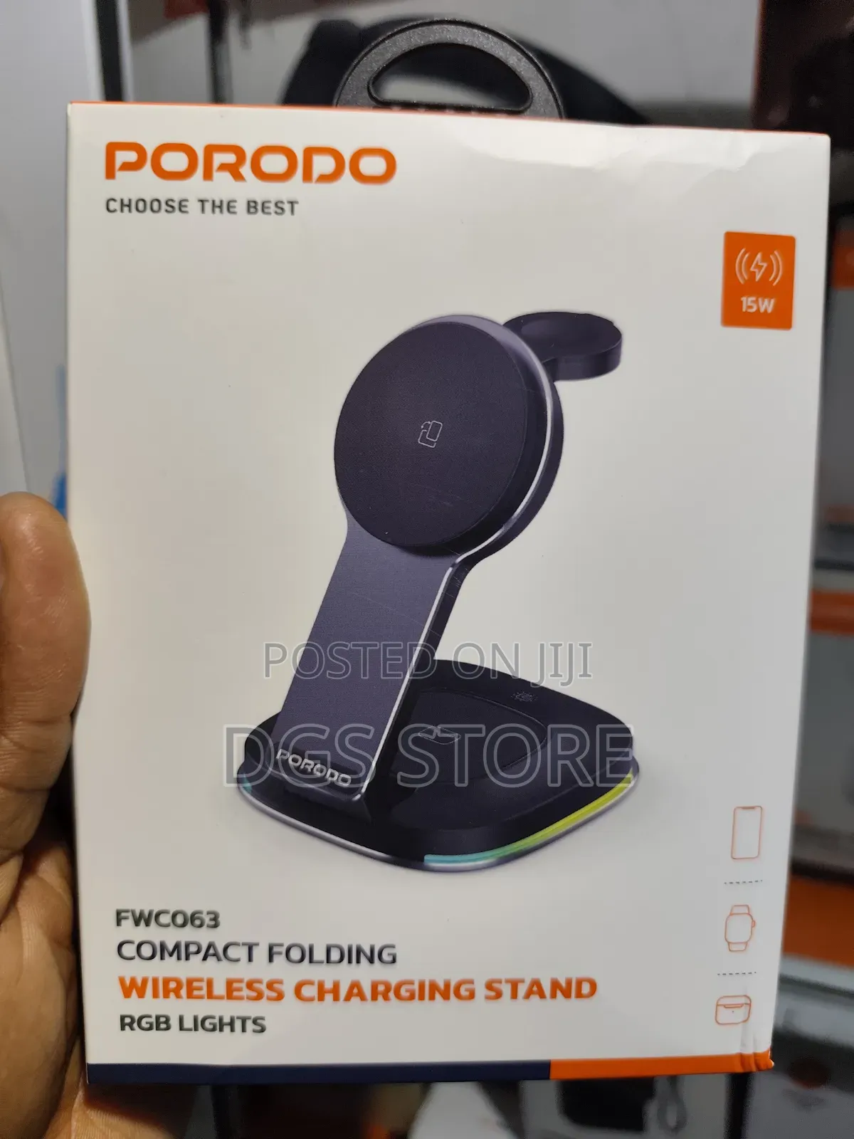 Porodo Fwc063 Compact Folding Wireless Charging Stand