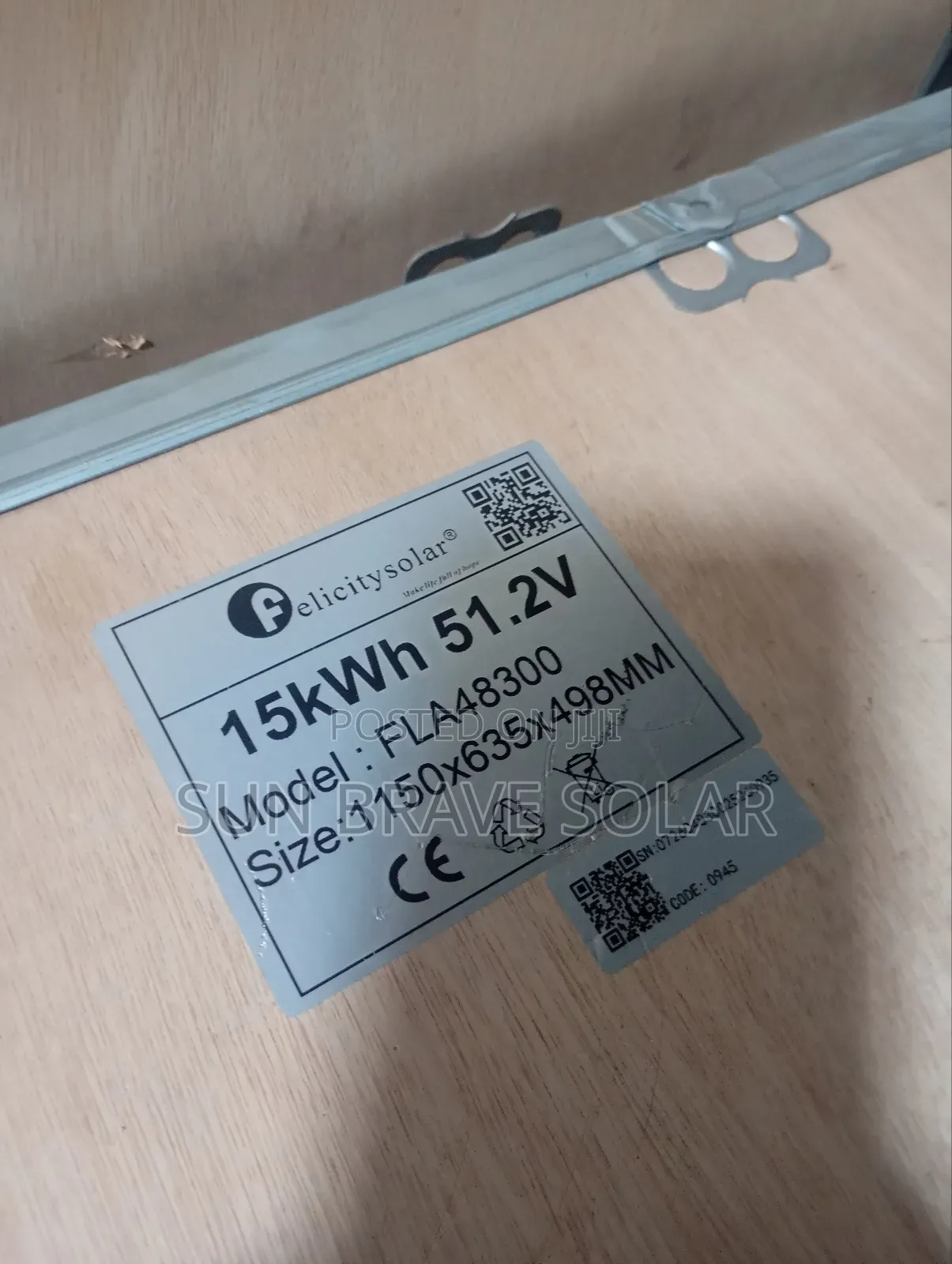 Felicity 15kwh 51.2v Lithium Battery Flat Body