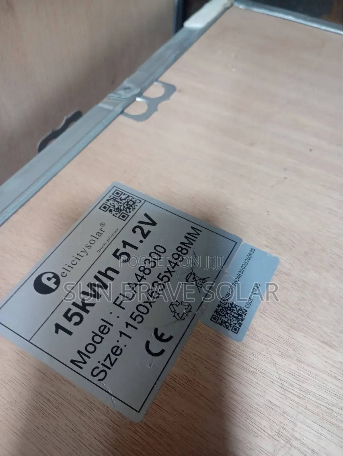 Felicity Lithium Iron Battery Available Stock 15kwh 51.2v