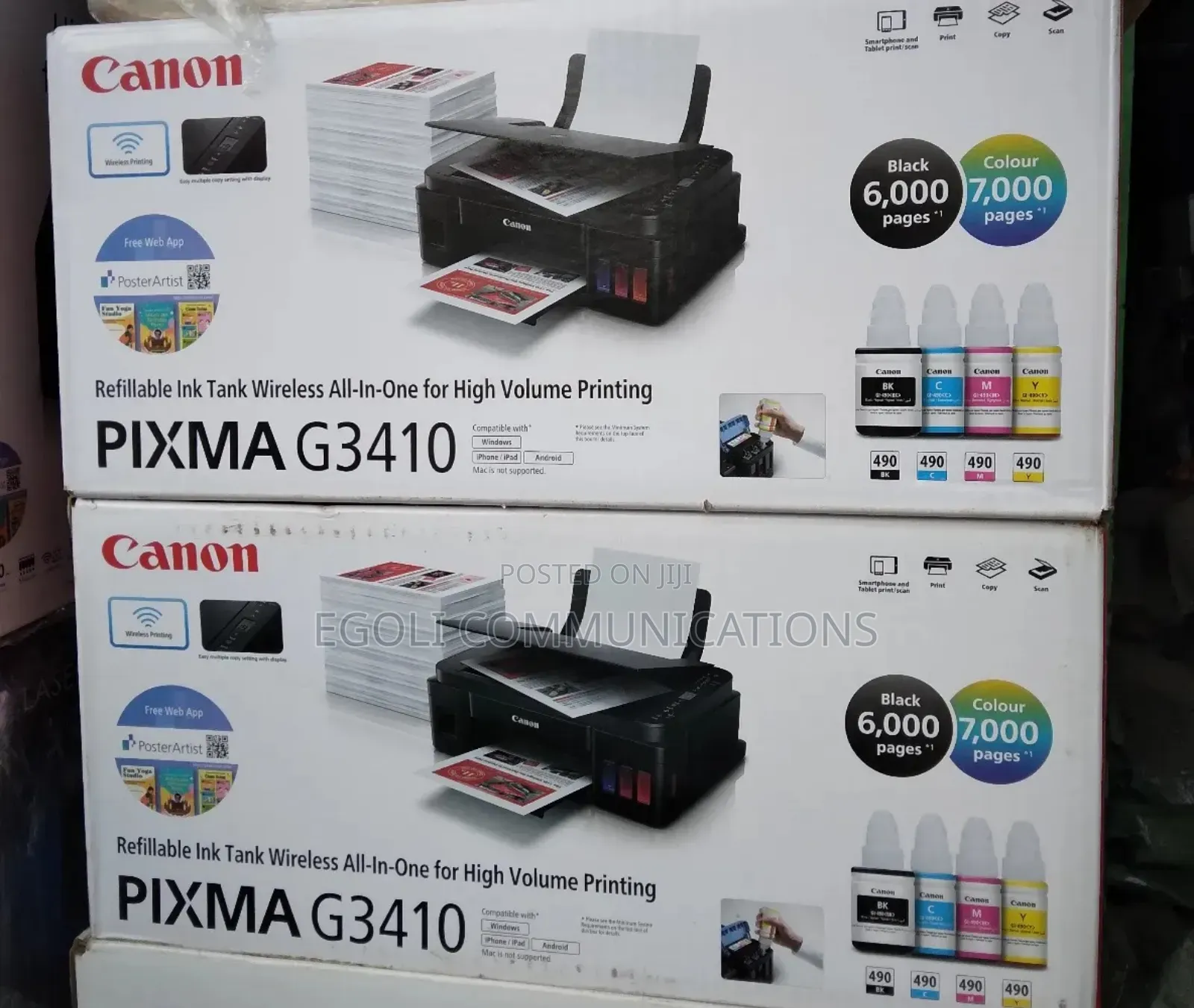 Canon Pixma G3410 A4 All-in-1 Multifunction Ink Tank Wi-Fi Printer