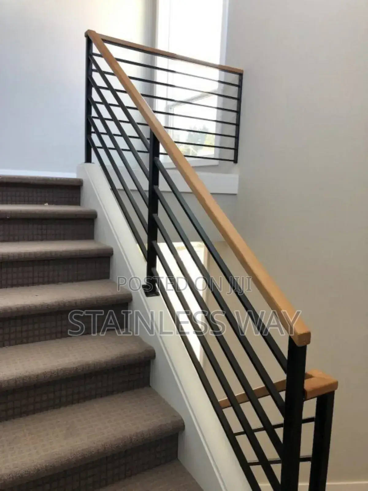 Black Pipe Handrail