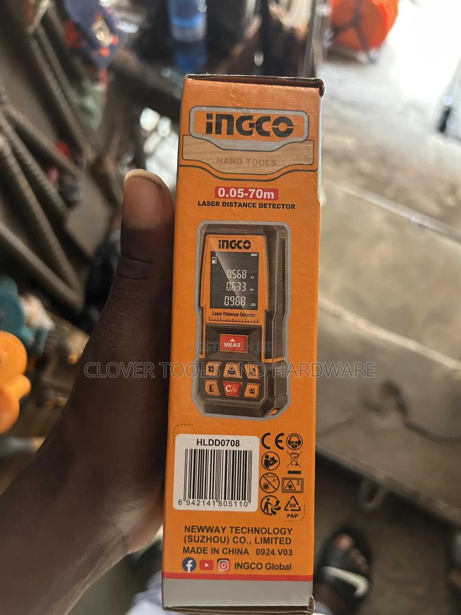 Ingco Hldd0708 Img Laser Distance Detector 70m