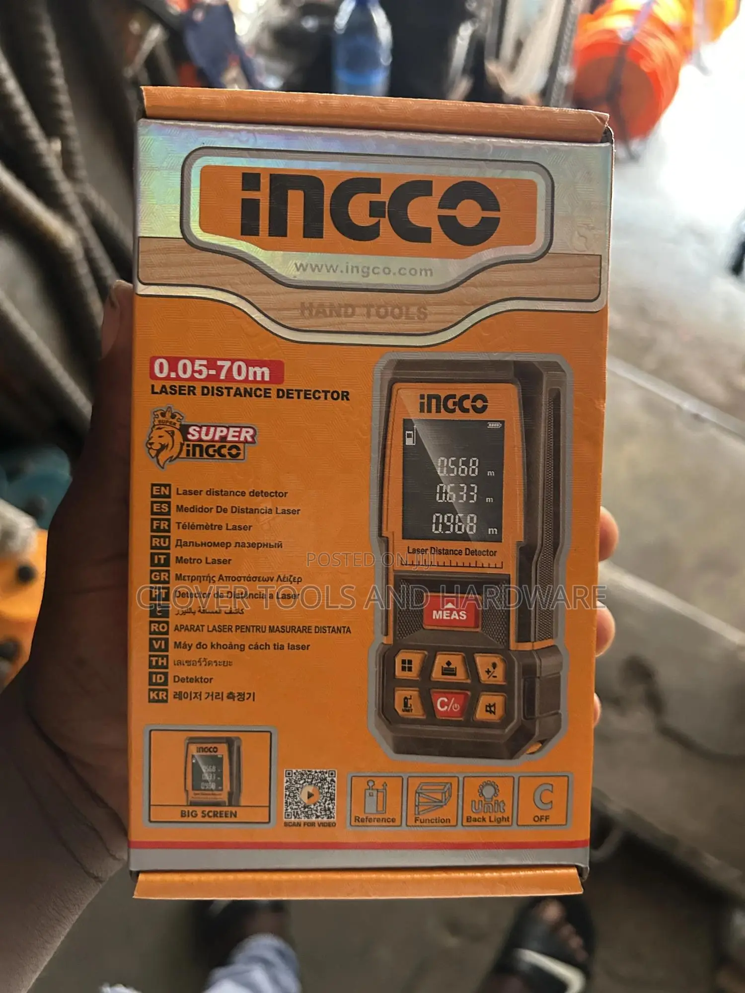 Ingco Hldd0708 Img Laser Distance Detector 70m