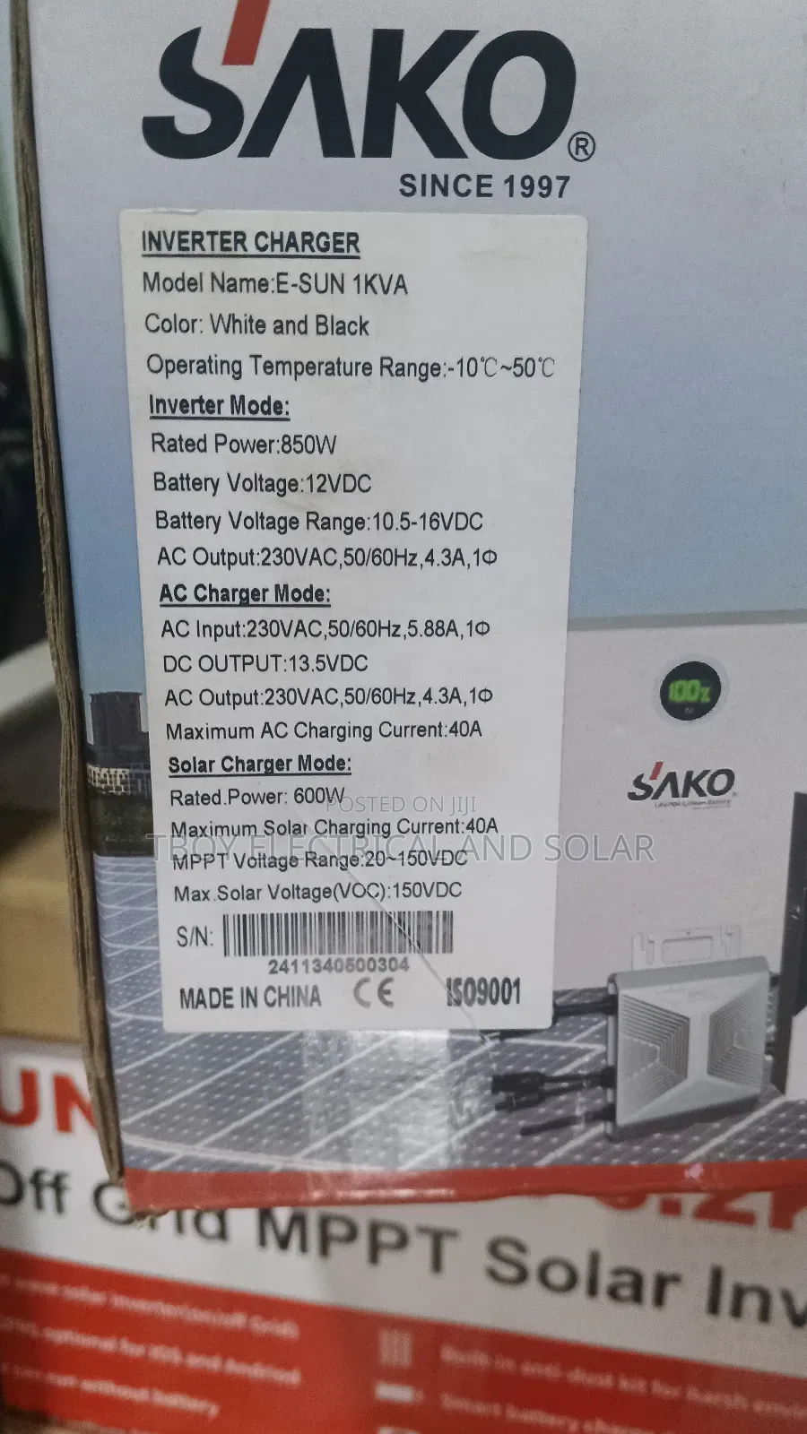 Sako 1kva Hybrid Inverter