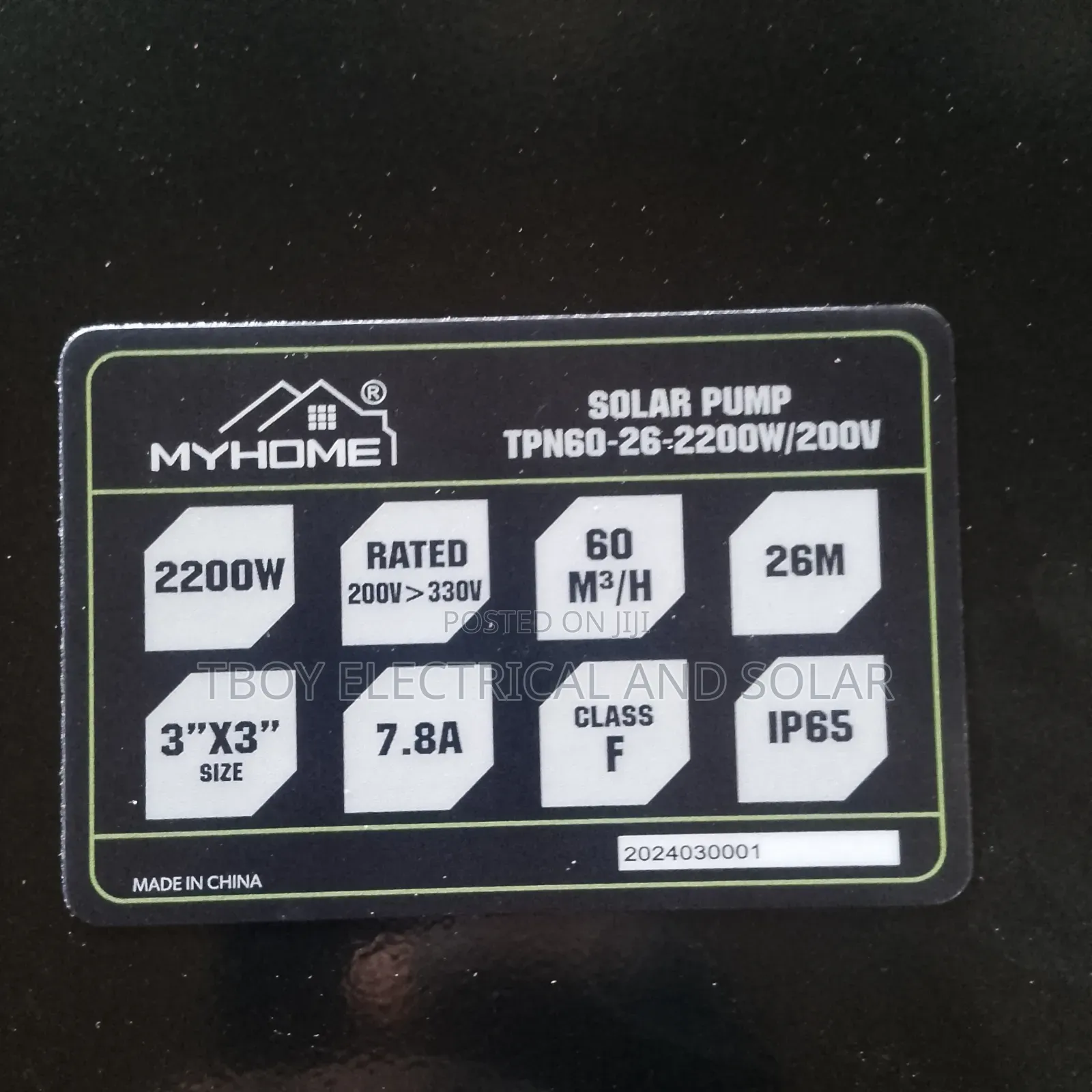 My Home Surface Solar Pump