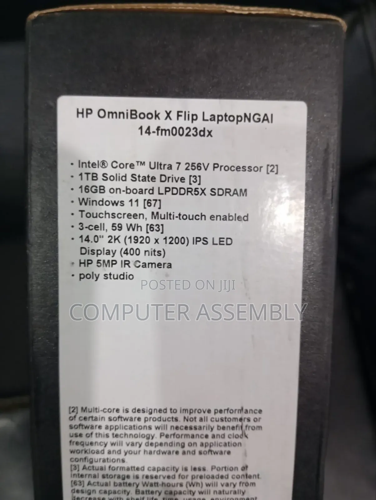 New Laptop HP 16GB Intel Core Ultra 7 SSD 1T