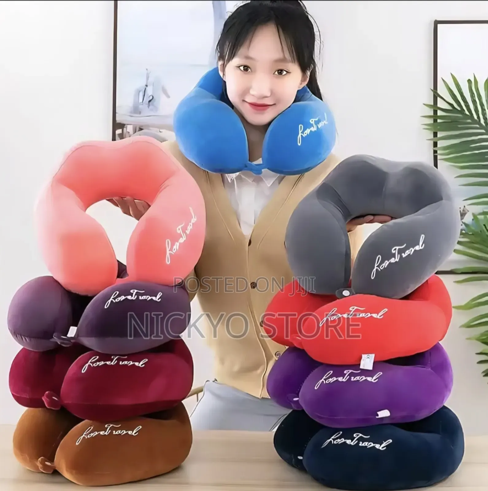 Soft Plush U-Shape Travel Neck Pillow