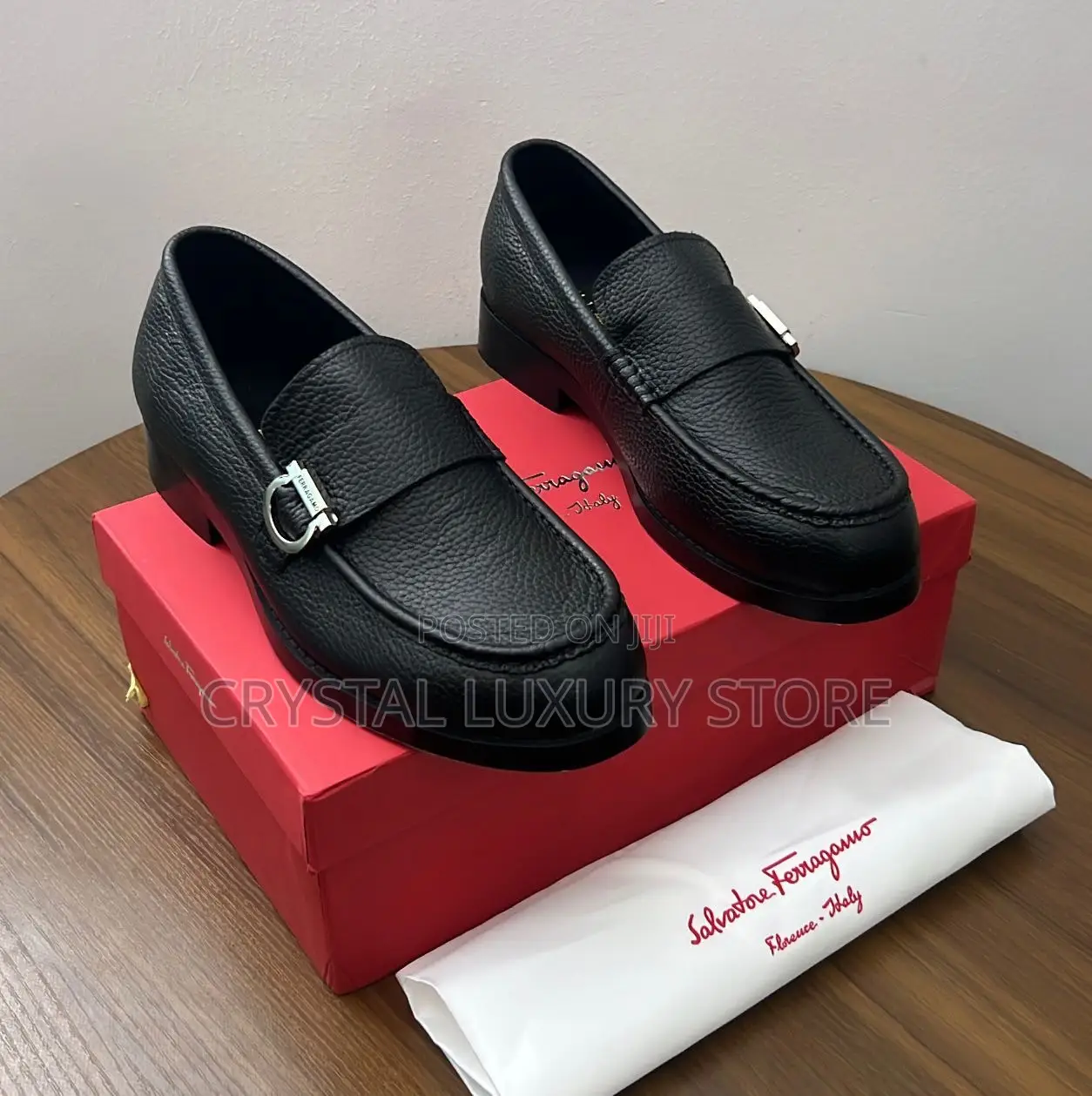 Ferragamo Quality Luxury Men Cooperate Shoe
