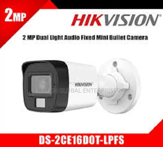 Hikvision Ds-2ce16d0t-Lpfs2mp Smart Hybrid Light Audio Bullet Camera