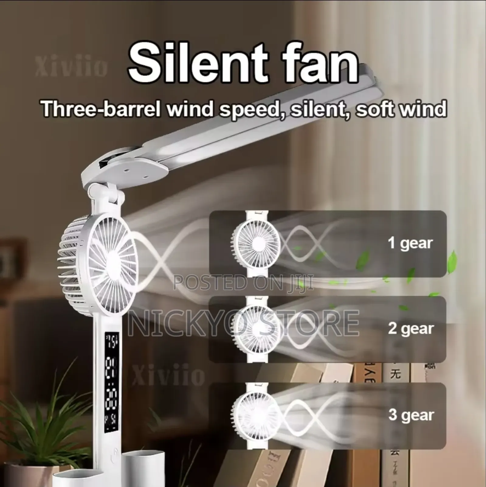 -In-1 Fan Lamp With Digital Display