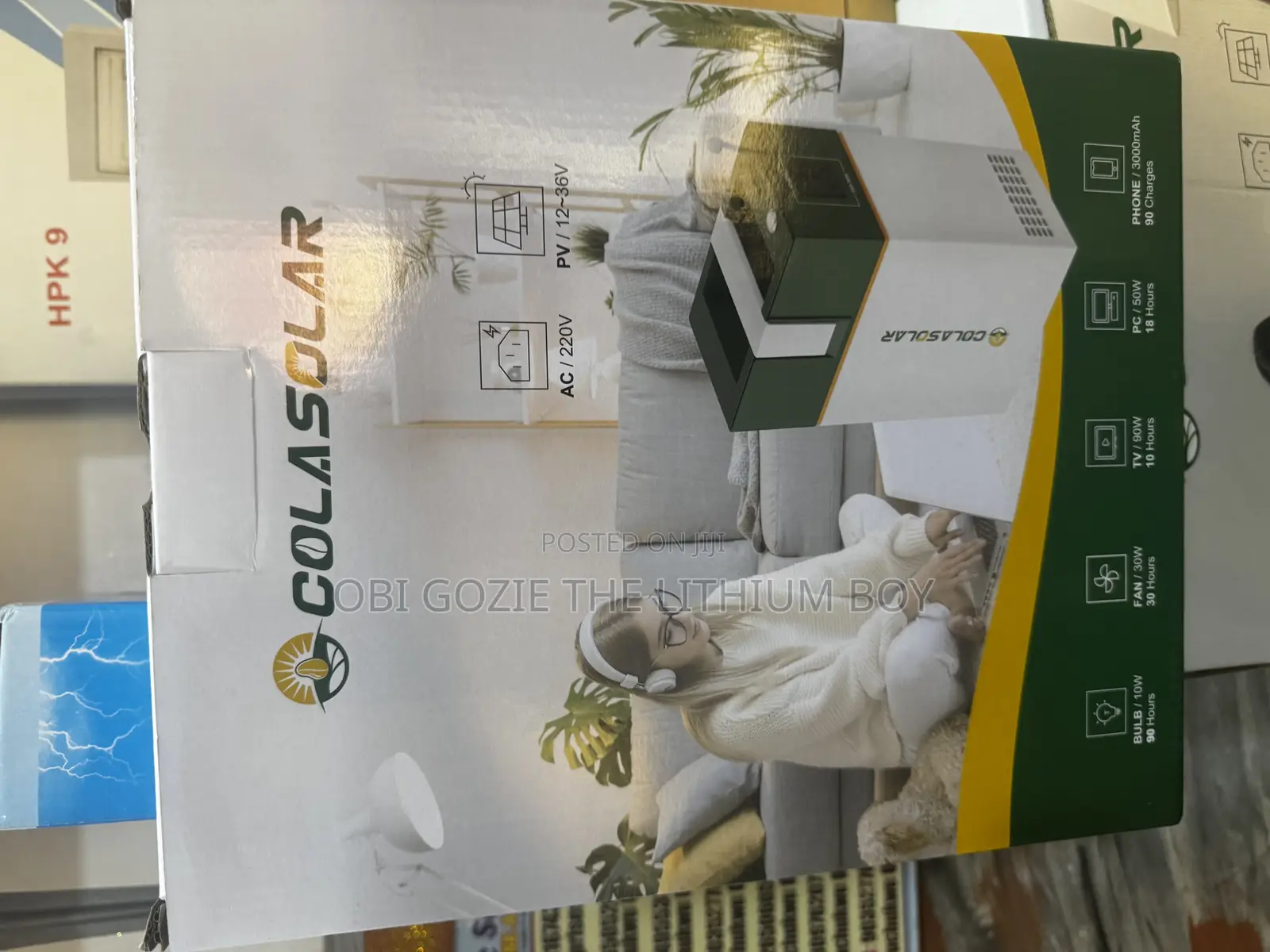 Cola Solar 1kva 200watts Power Station Lithium Battary Is Available