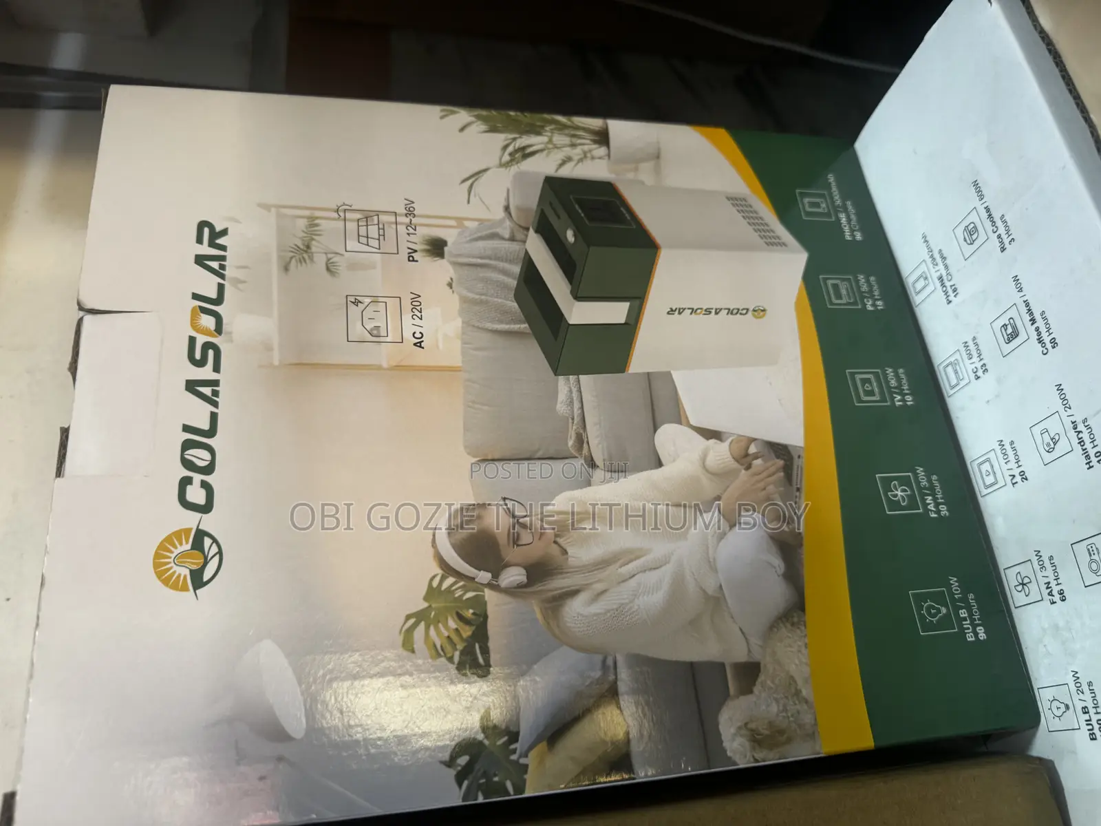 Cola Solar 1kwh Lithium Battery Solar Generator