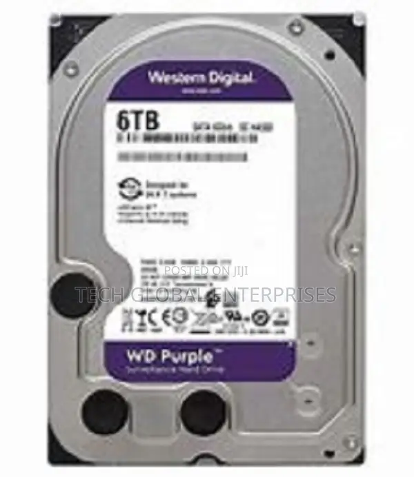 Wd Purple Surveillance Hard Drive - 6tb