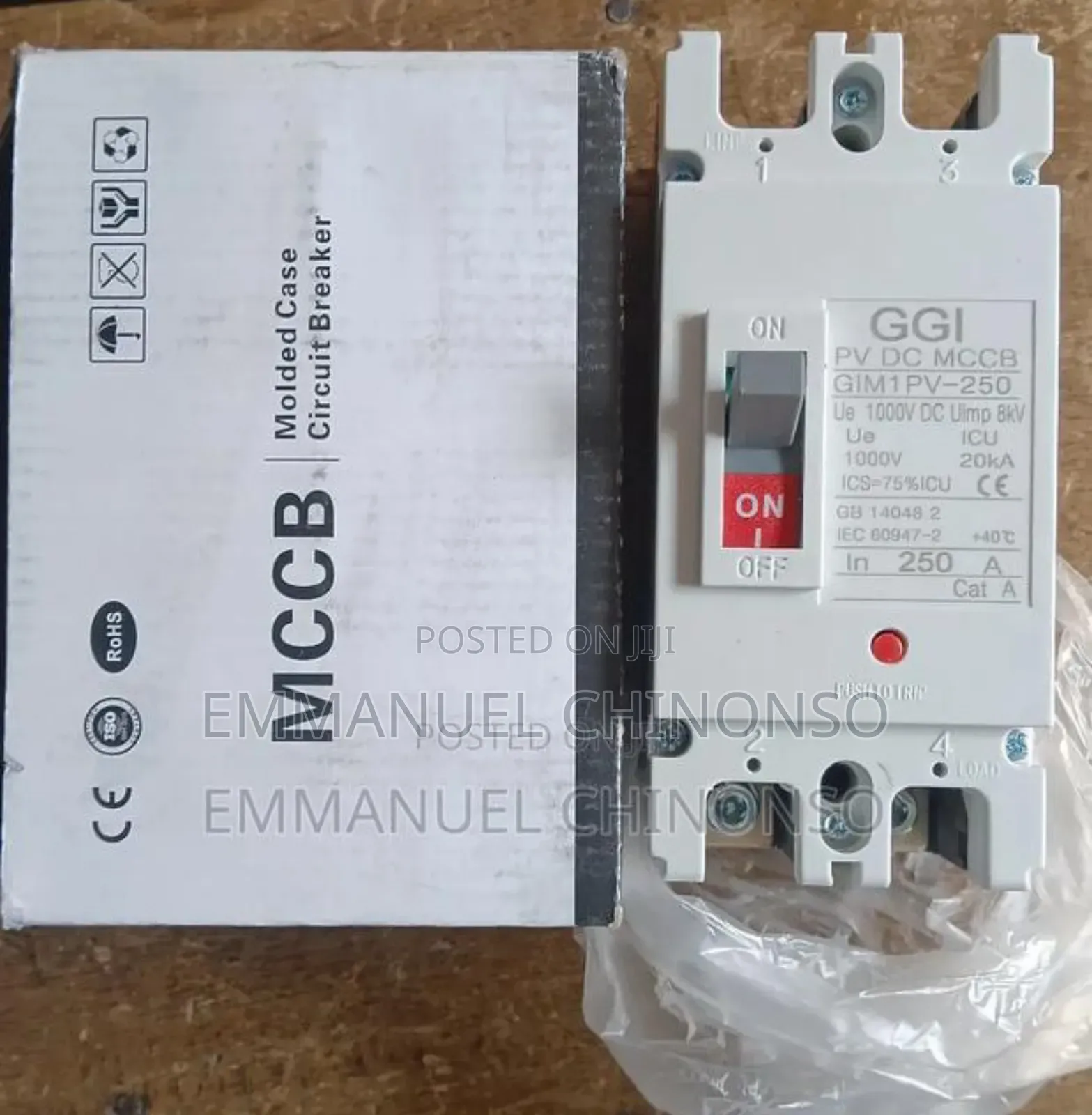 250a 2pole Dc McCb Breaker