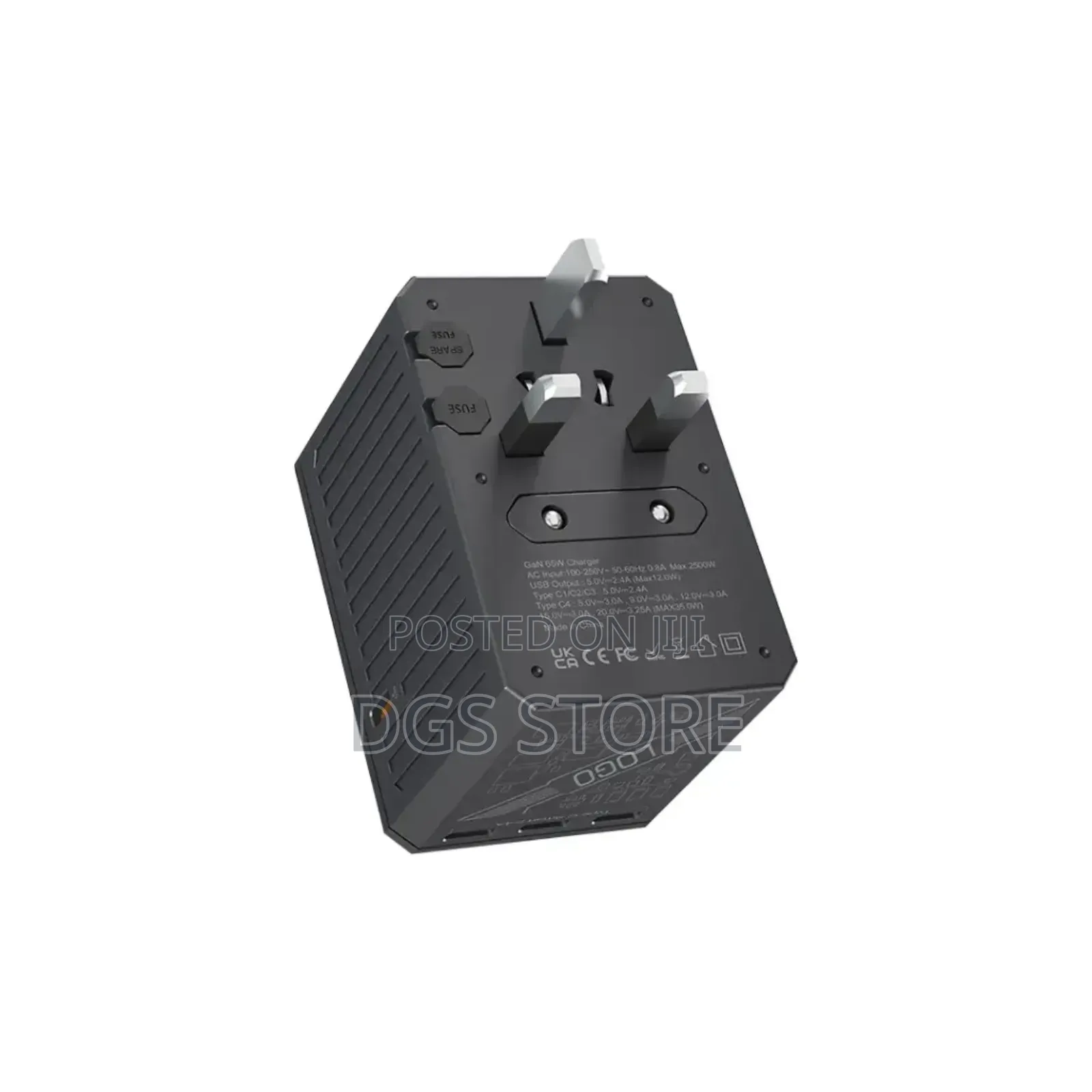 Porodo Fwc038 Gan 5 Port Travel Block Universal Charger