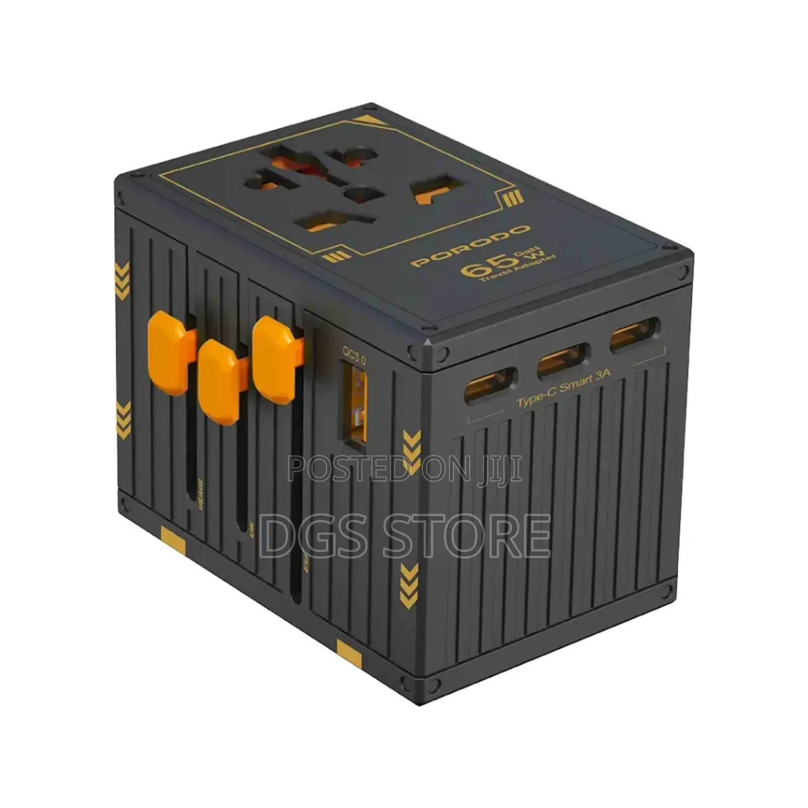 Porodo Fwc038 Gan 5 Port Travel Block Universal Charger