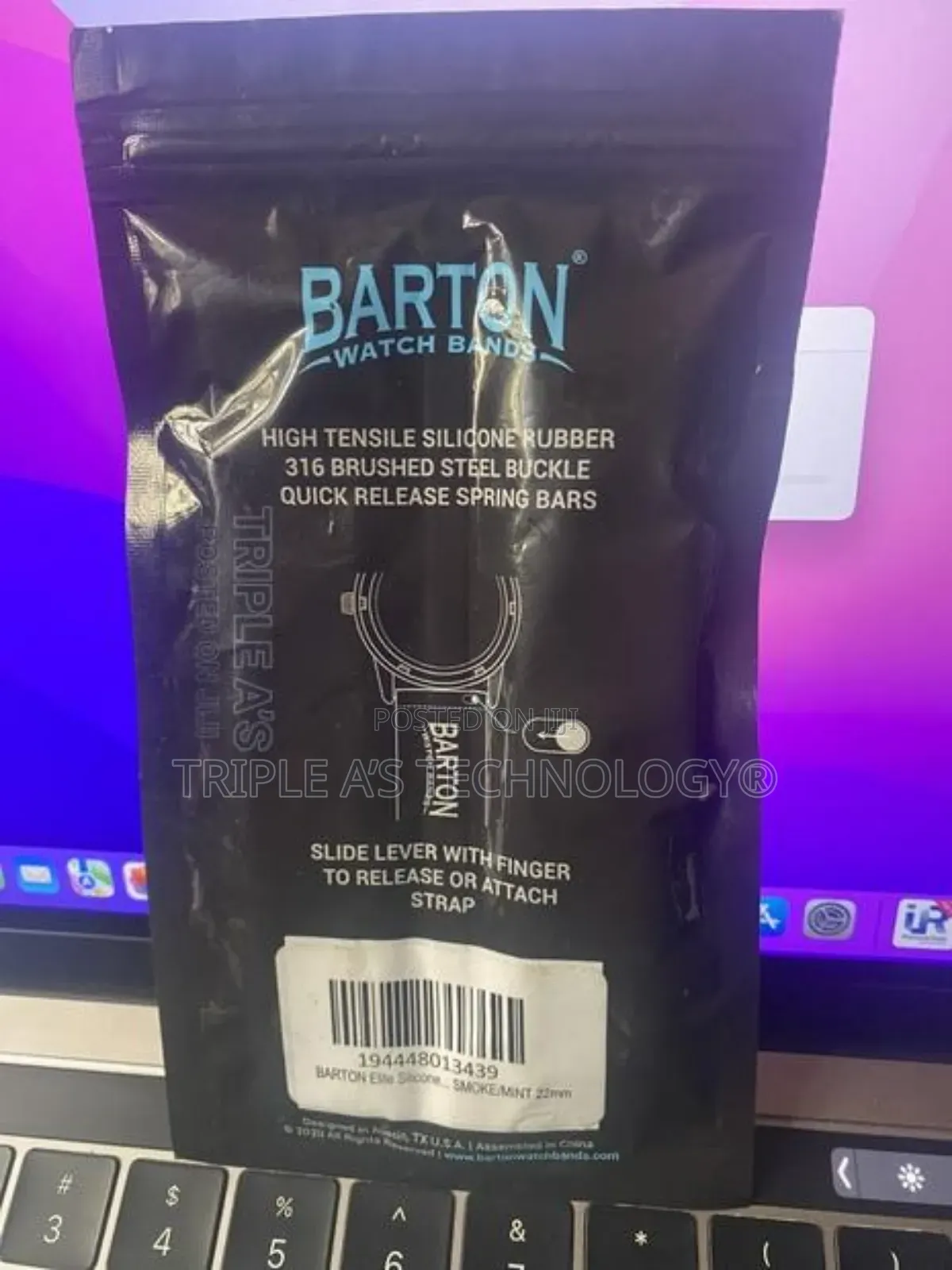 Authentic Barton Elite Silicone Watch Bands - Quick Release