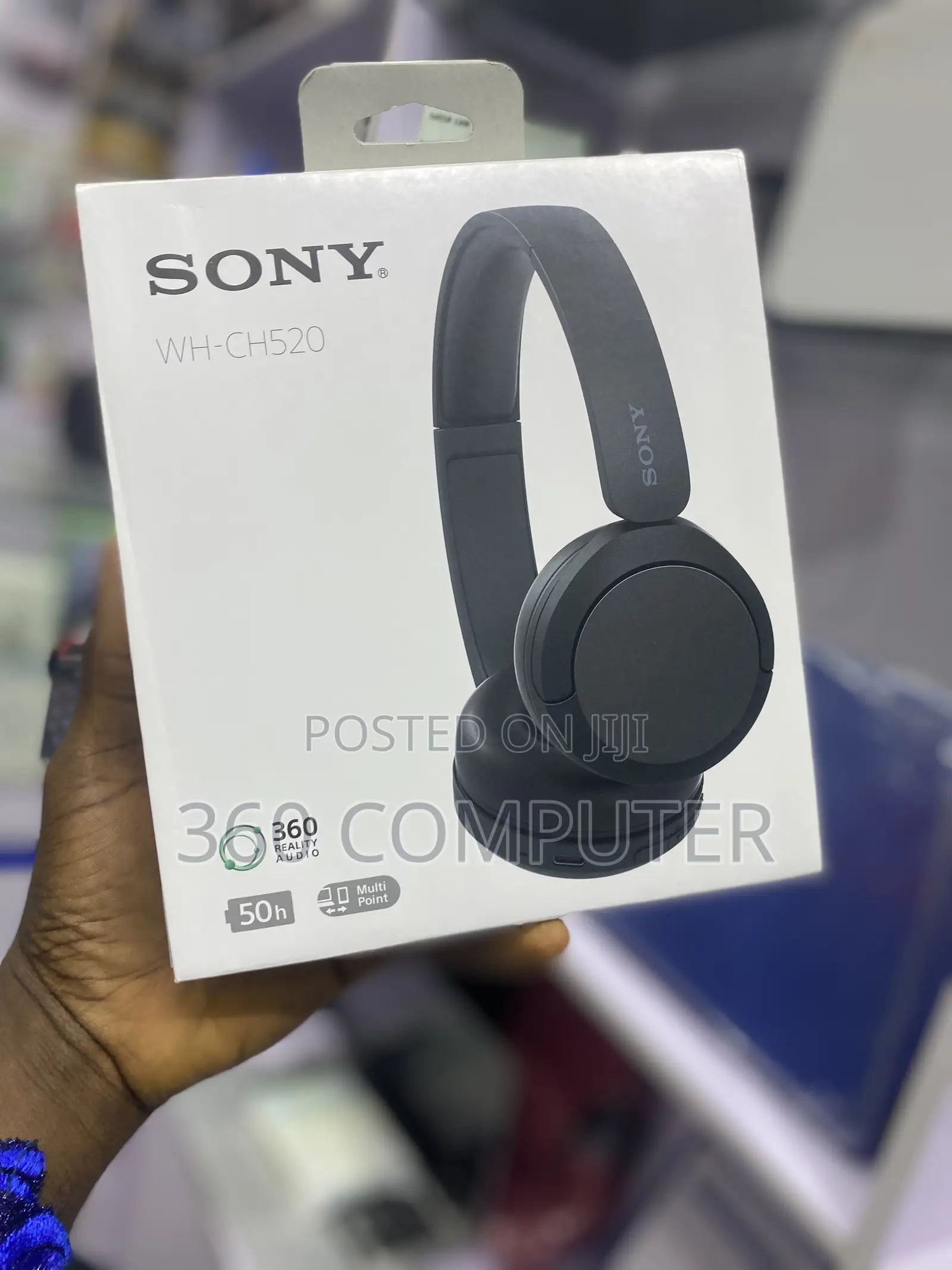 Sony Wh-Ch520 Wireless Headphones – 50hrs Battery, 360 Reality Audio