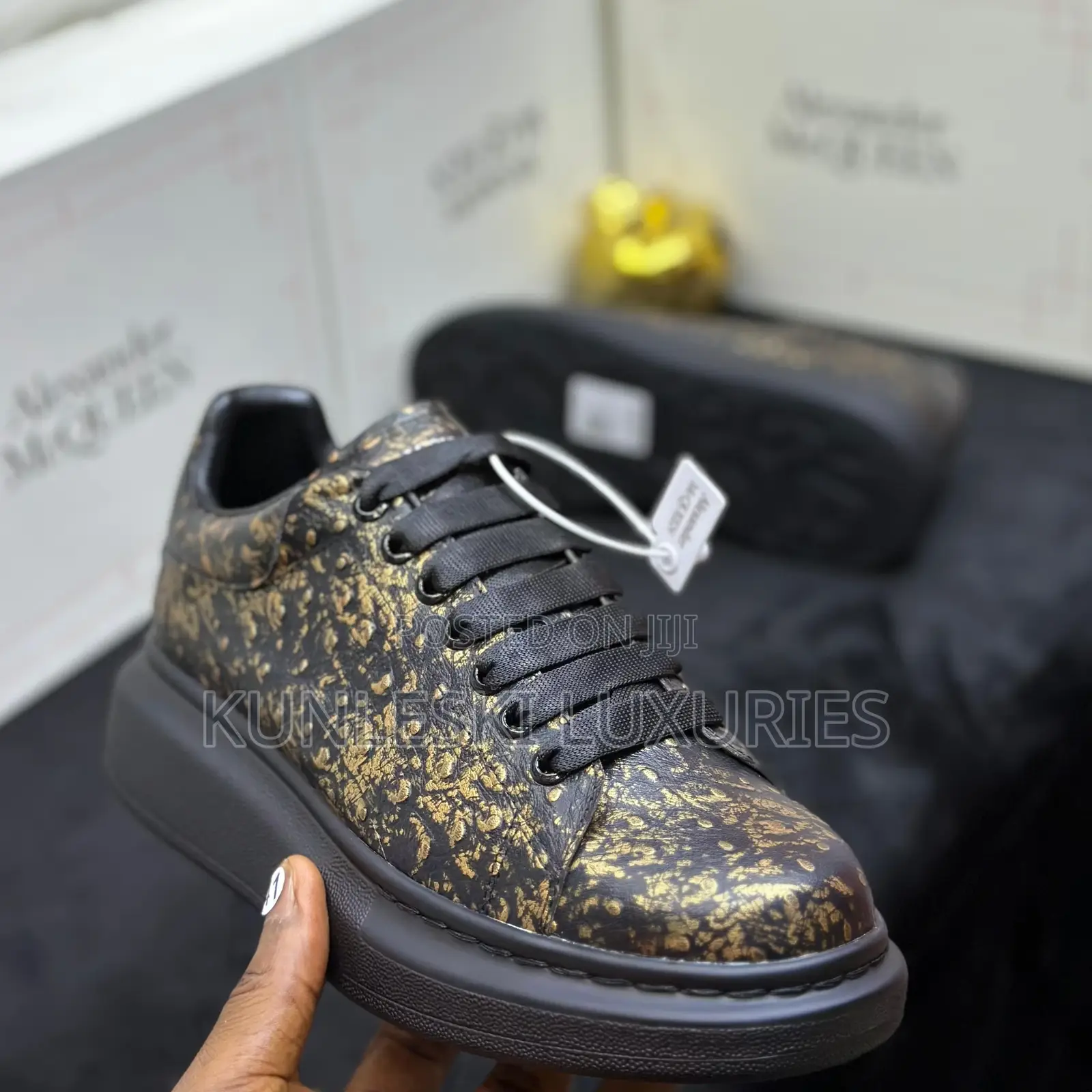 Original Alexander McQueen Designer Leather Sneakers