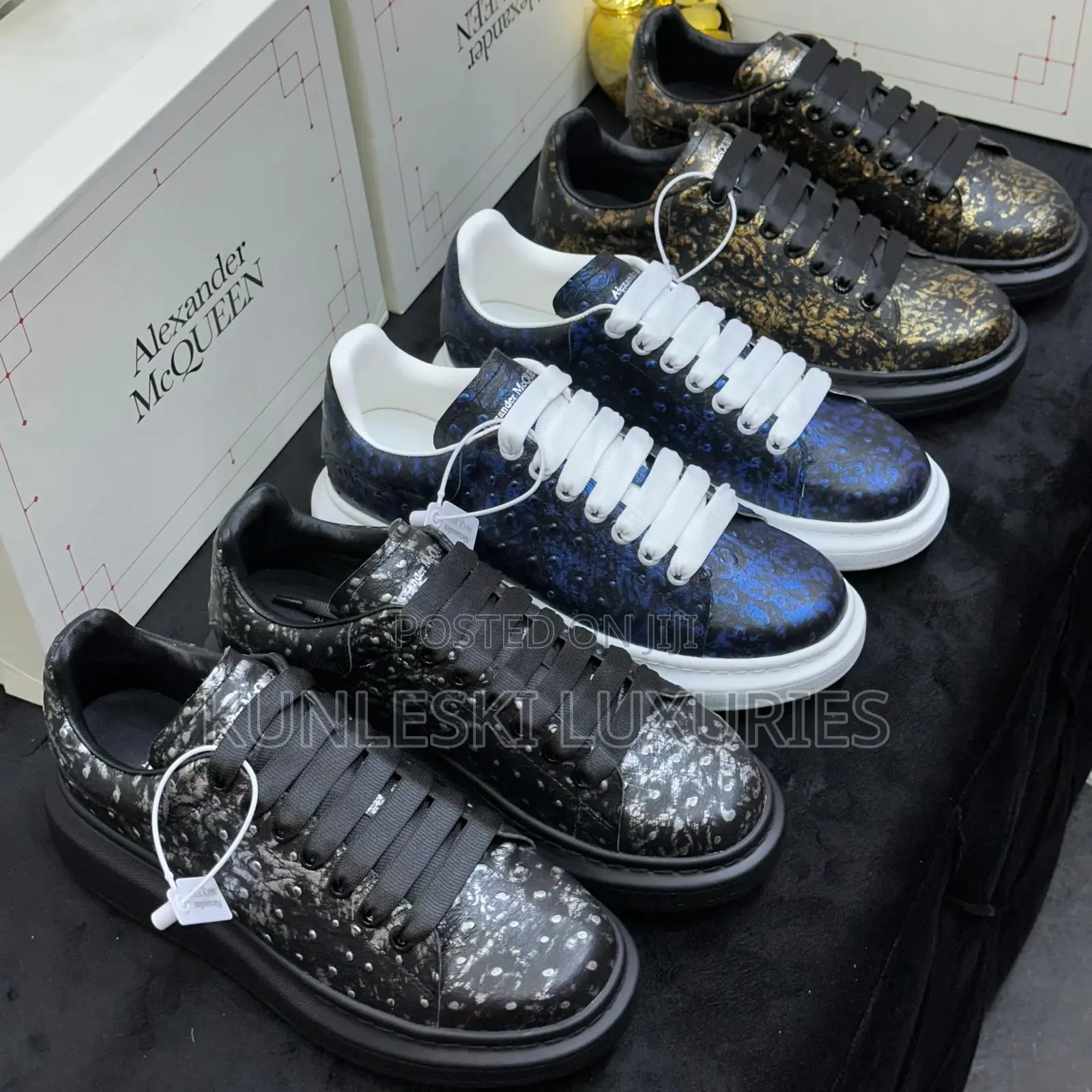 Original Alexander McQueen Designer Leather Sneakers