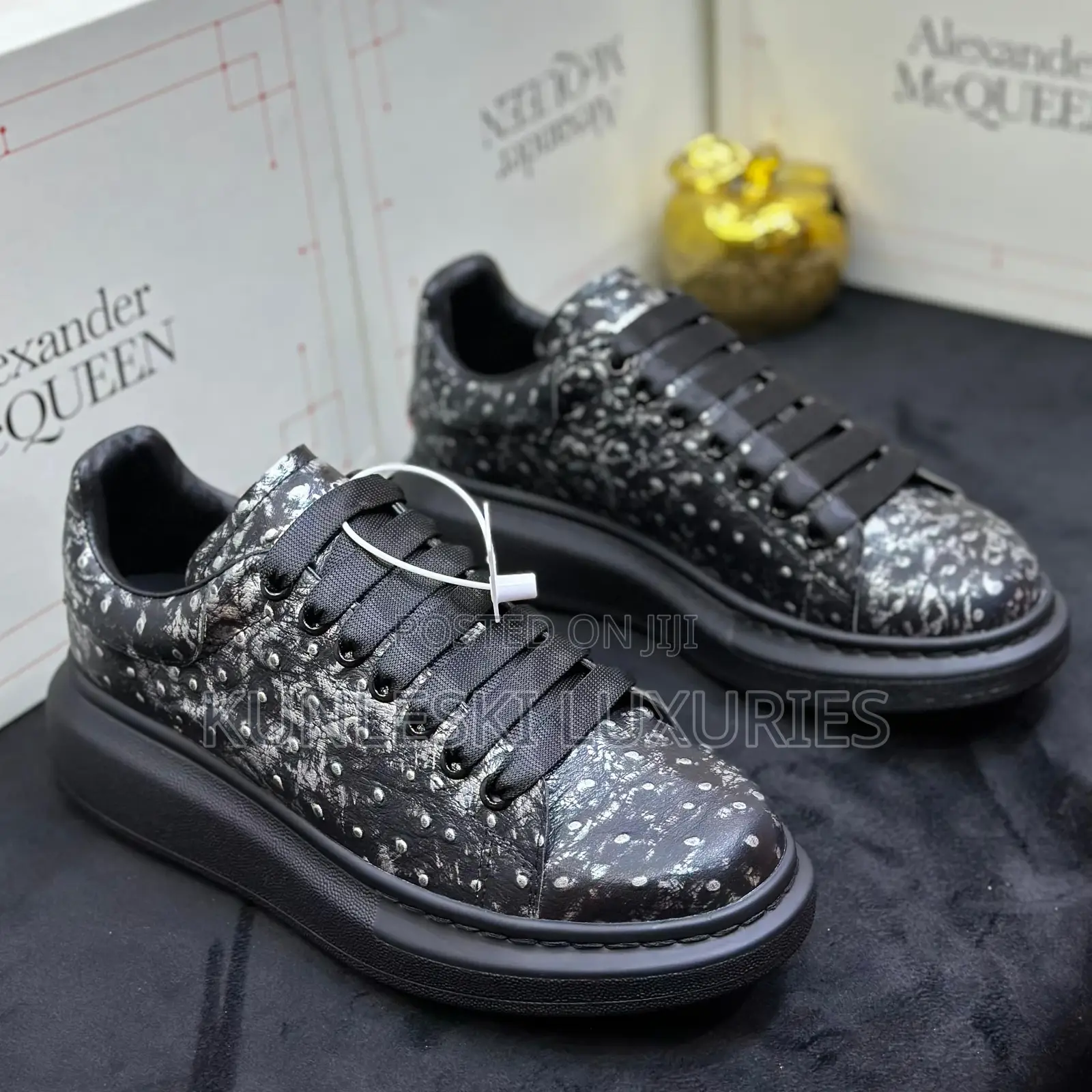 Original Alexander McQueen Designer Leather Sneakers