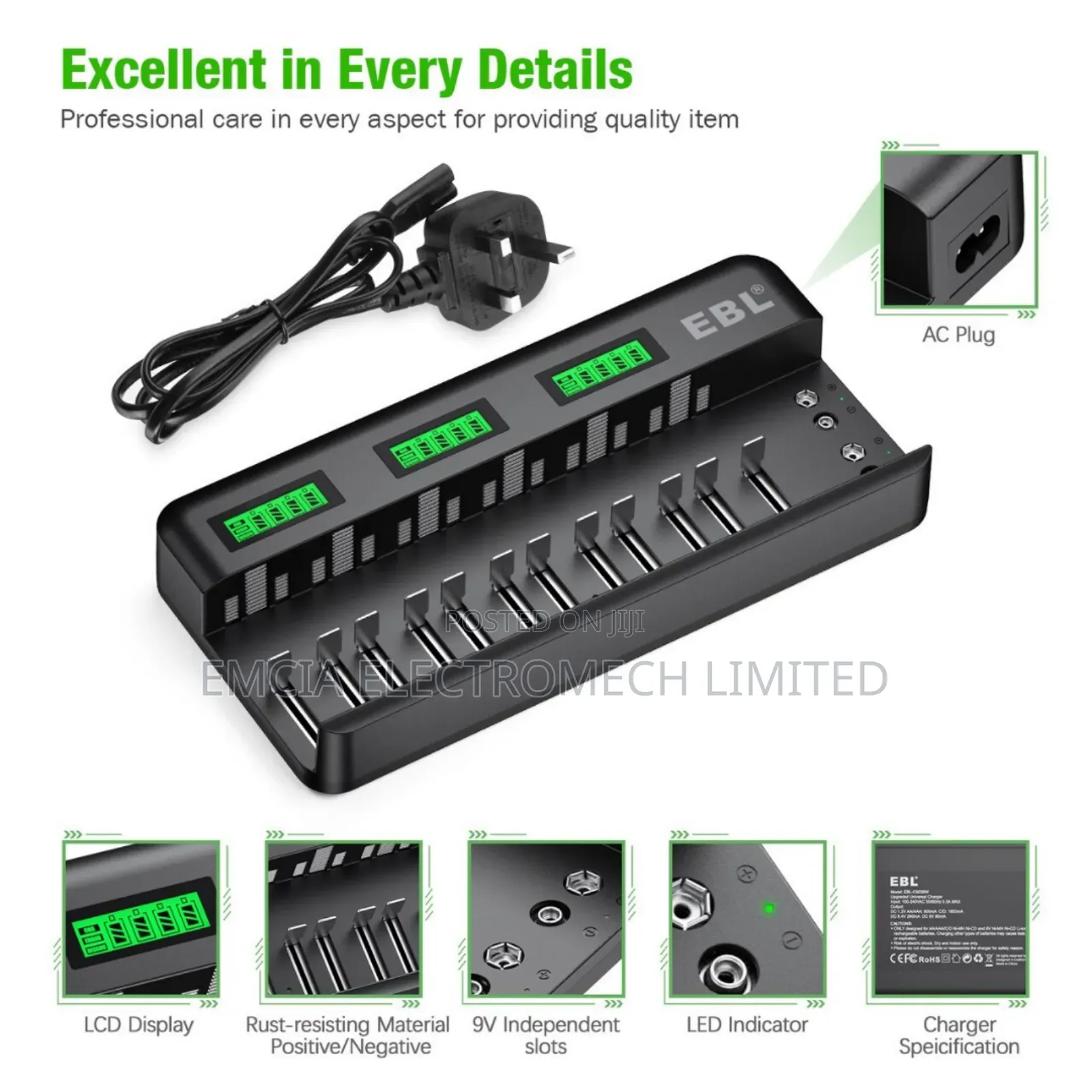 Ebl 14 Bay Universal Charger