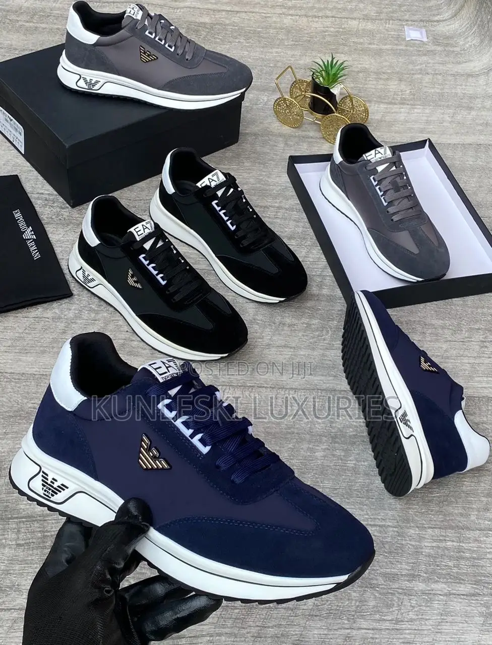 Original Emporio Armani (Ea7) Sneakers in 3 Colors