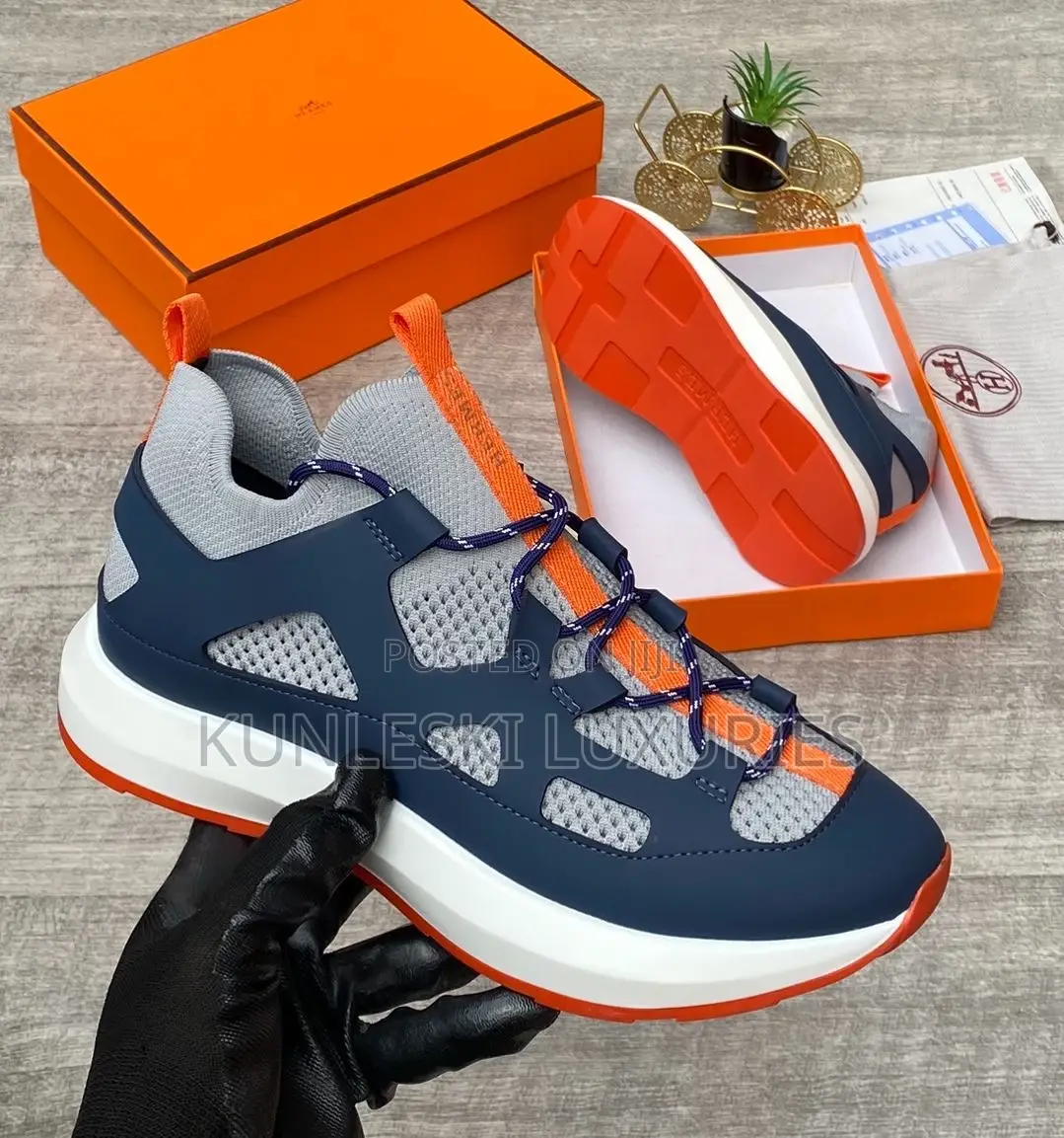 Original Hermes Paris Men’S Sneakers