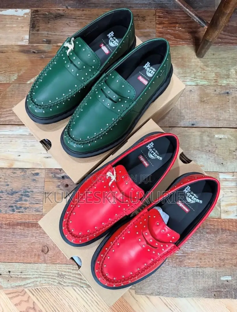 The Supreme Ss25 X Dr Martens Penton Studded Loafers Shoe