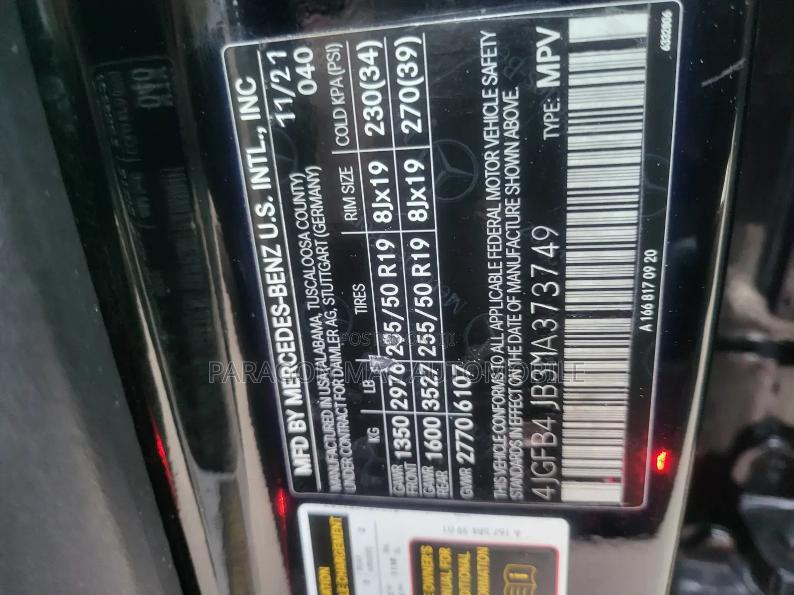 Mercedes-Benz GLE-Class GLE 350 4MATIC 2021 Black