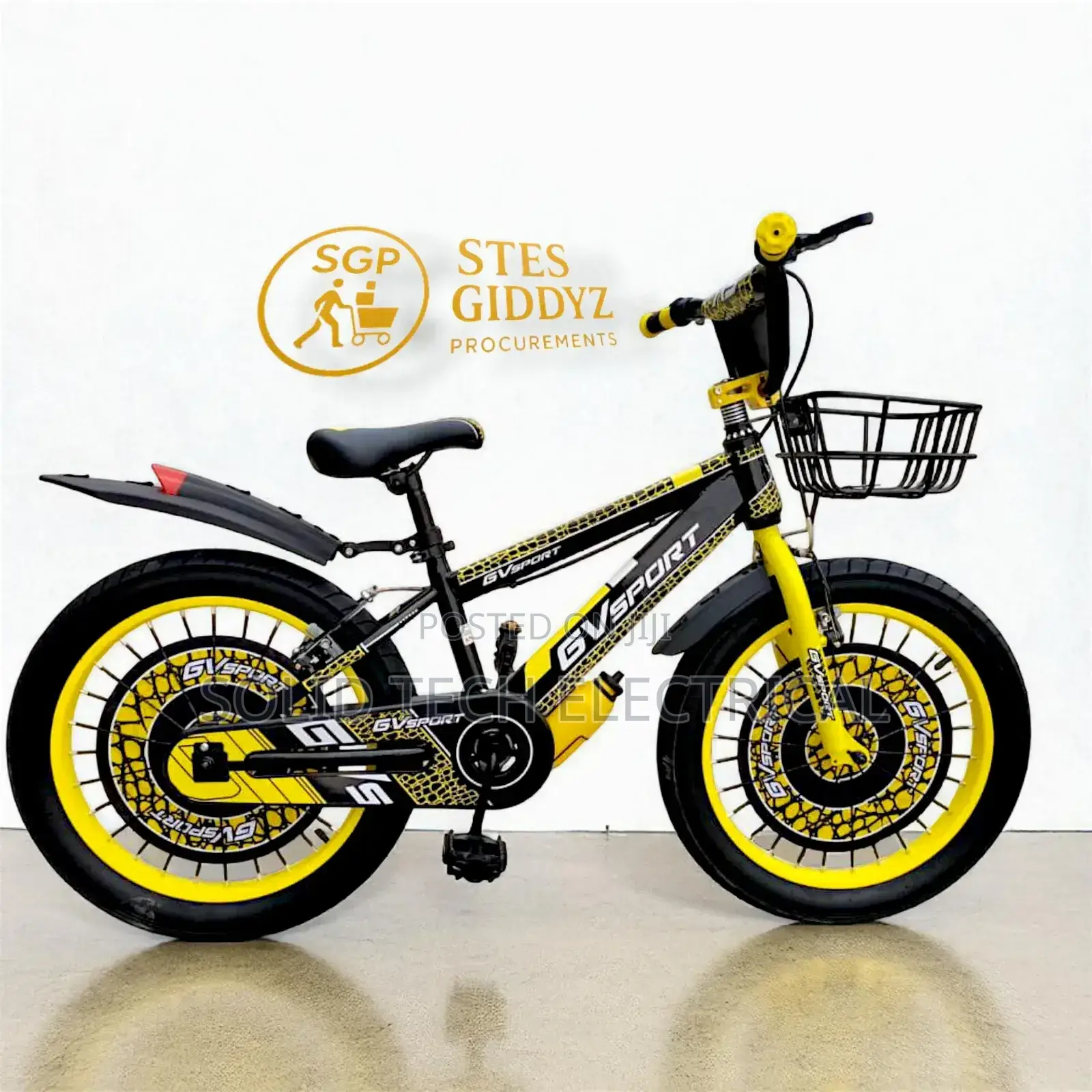 Black and Yellow Size 20 Adult Bicycle