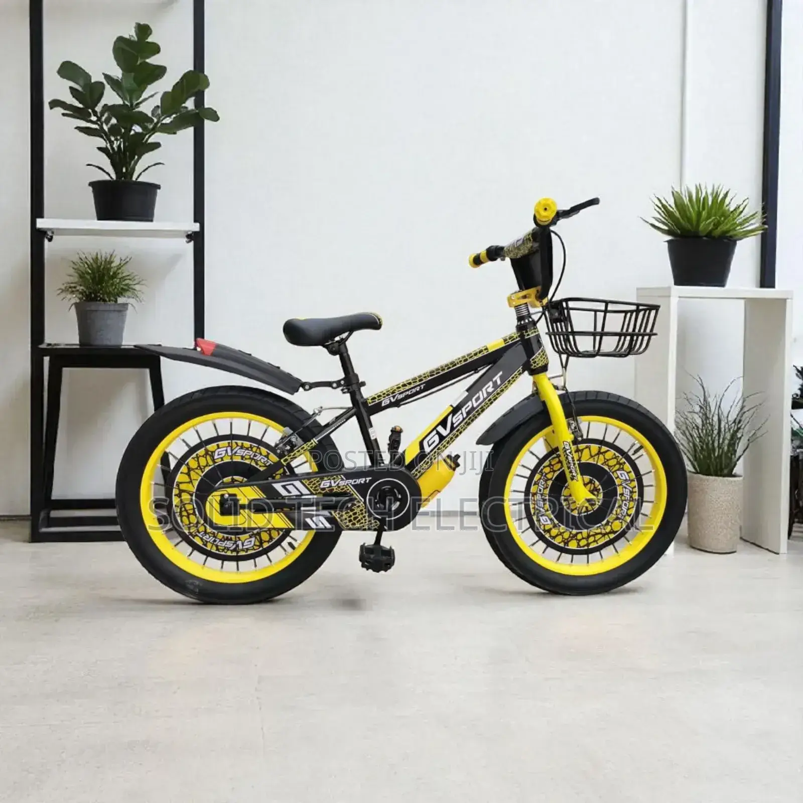 Black and Yellow Size 20 Adult Bicycle