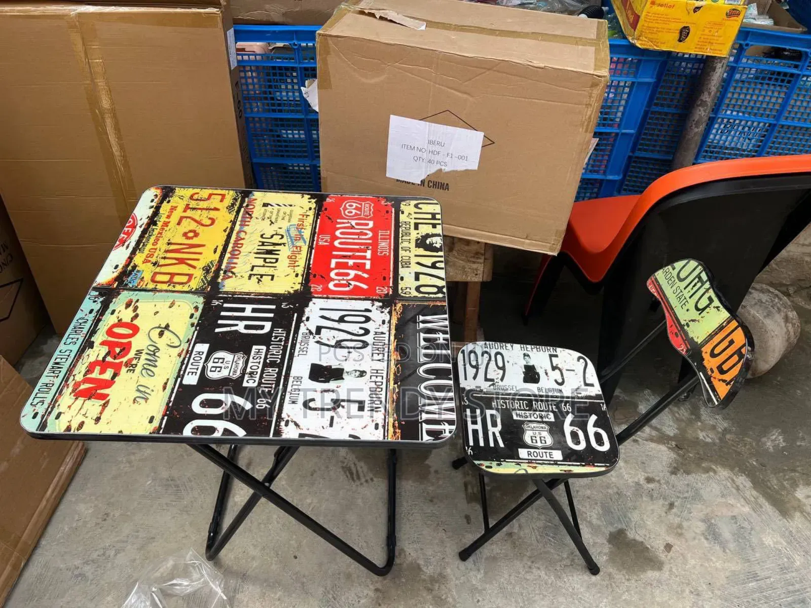 Foldable Table And Chair