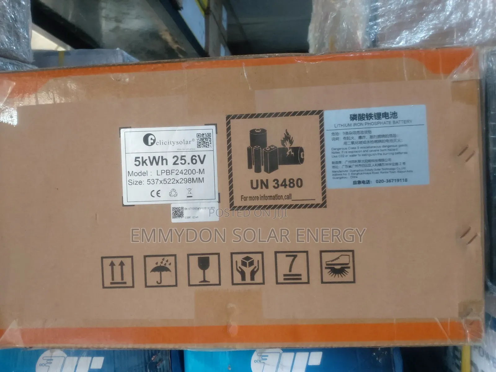 Felicity Lithium Iron Battery 5kwh 25.6v