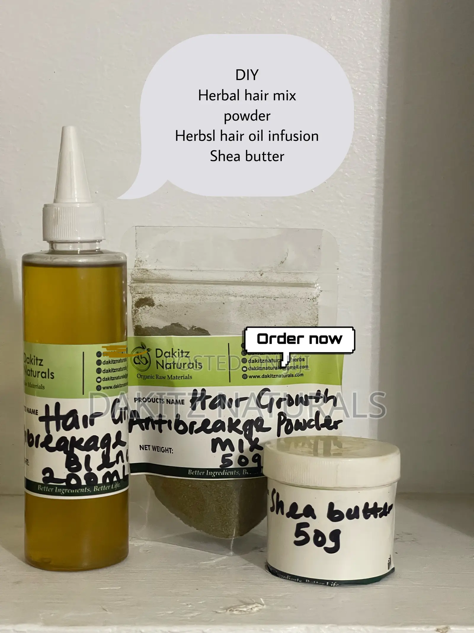 Make Your Own Herbal Hair Growth Oil Anti-Breakage Hair Butter Cream