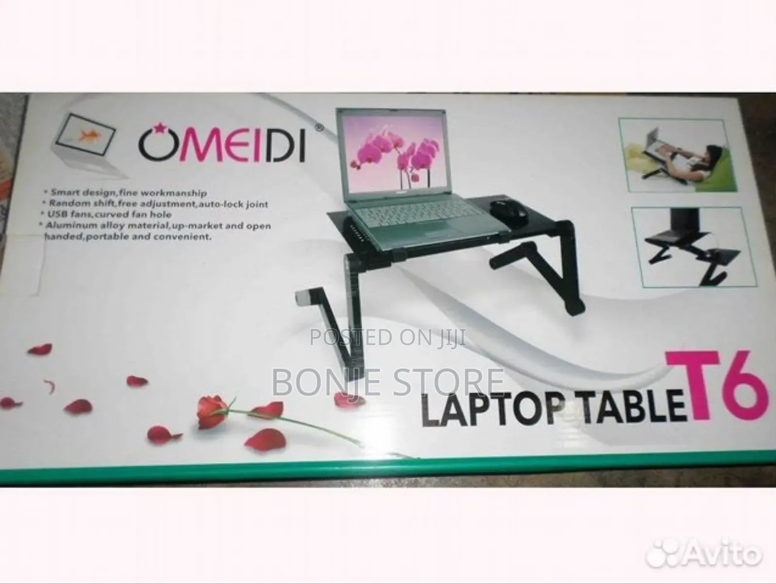 T6 Foldable Laptop Table With Cooling Fan