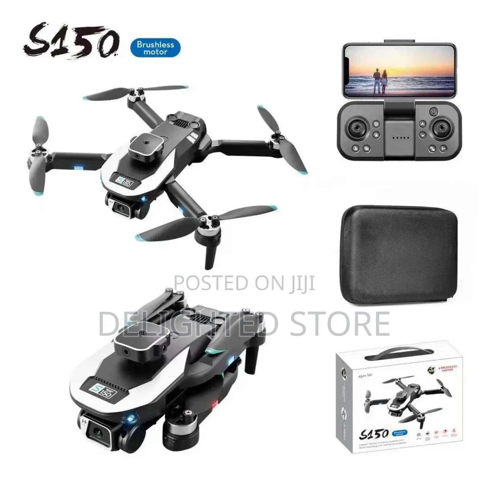 S150 360° Dual Camera Obstacle Avoidance Brushless Drone