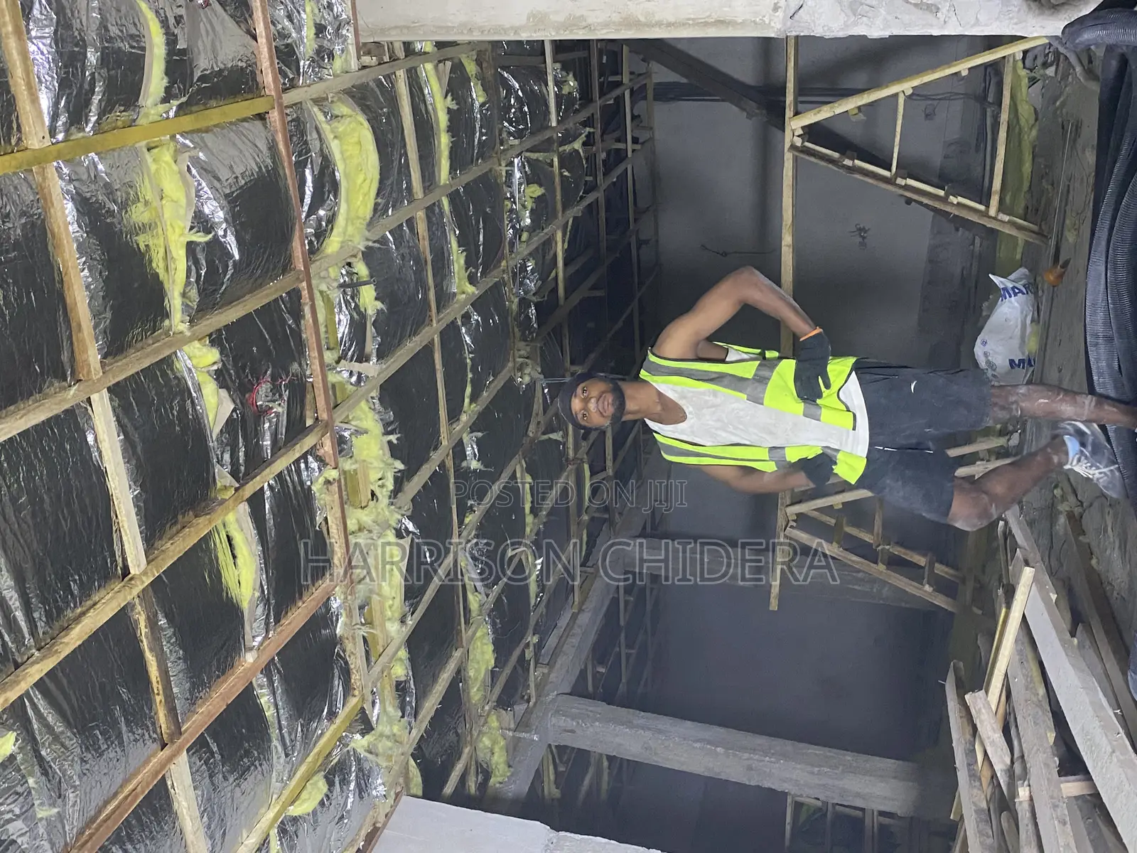 50mm Fiber Foil Roof Installation