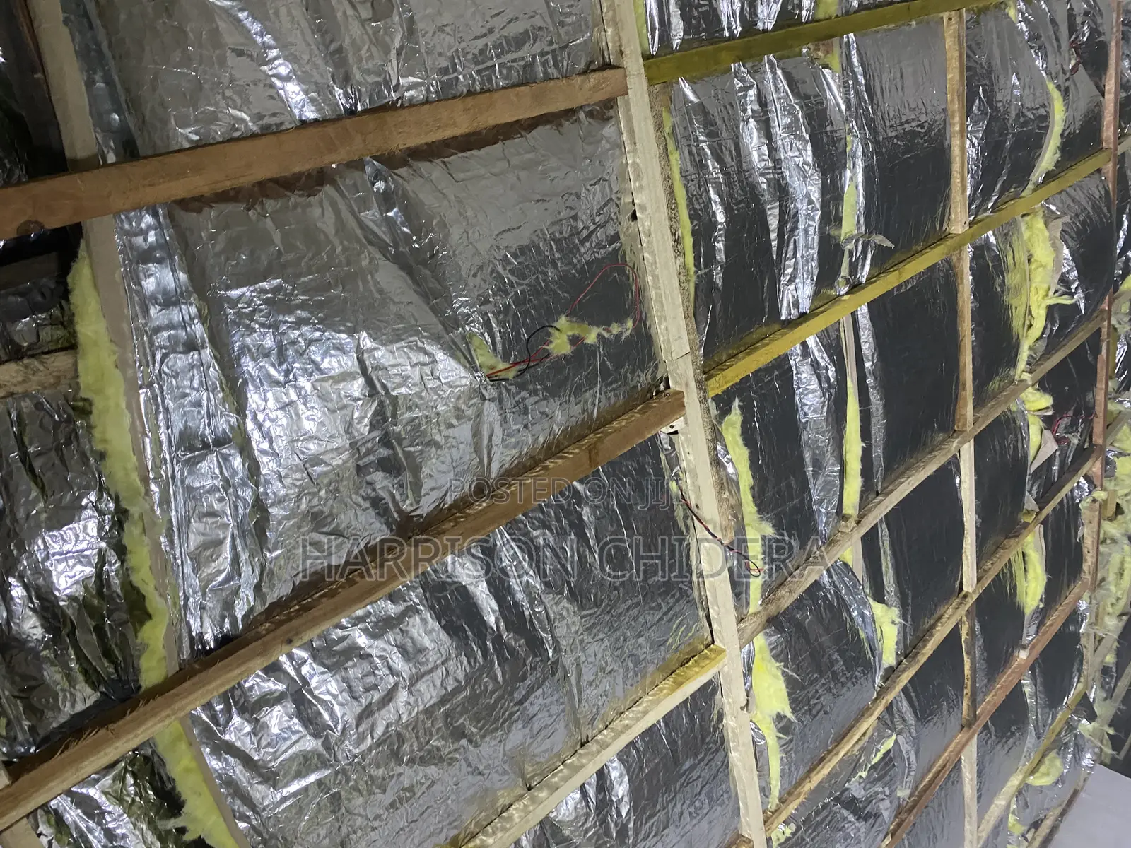 50mm Fiber Foil Roof Installation